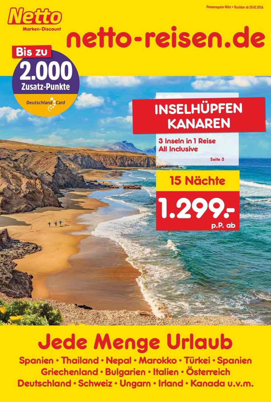 Netto Marken Discount Reisen Prospekt April