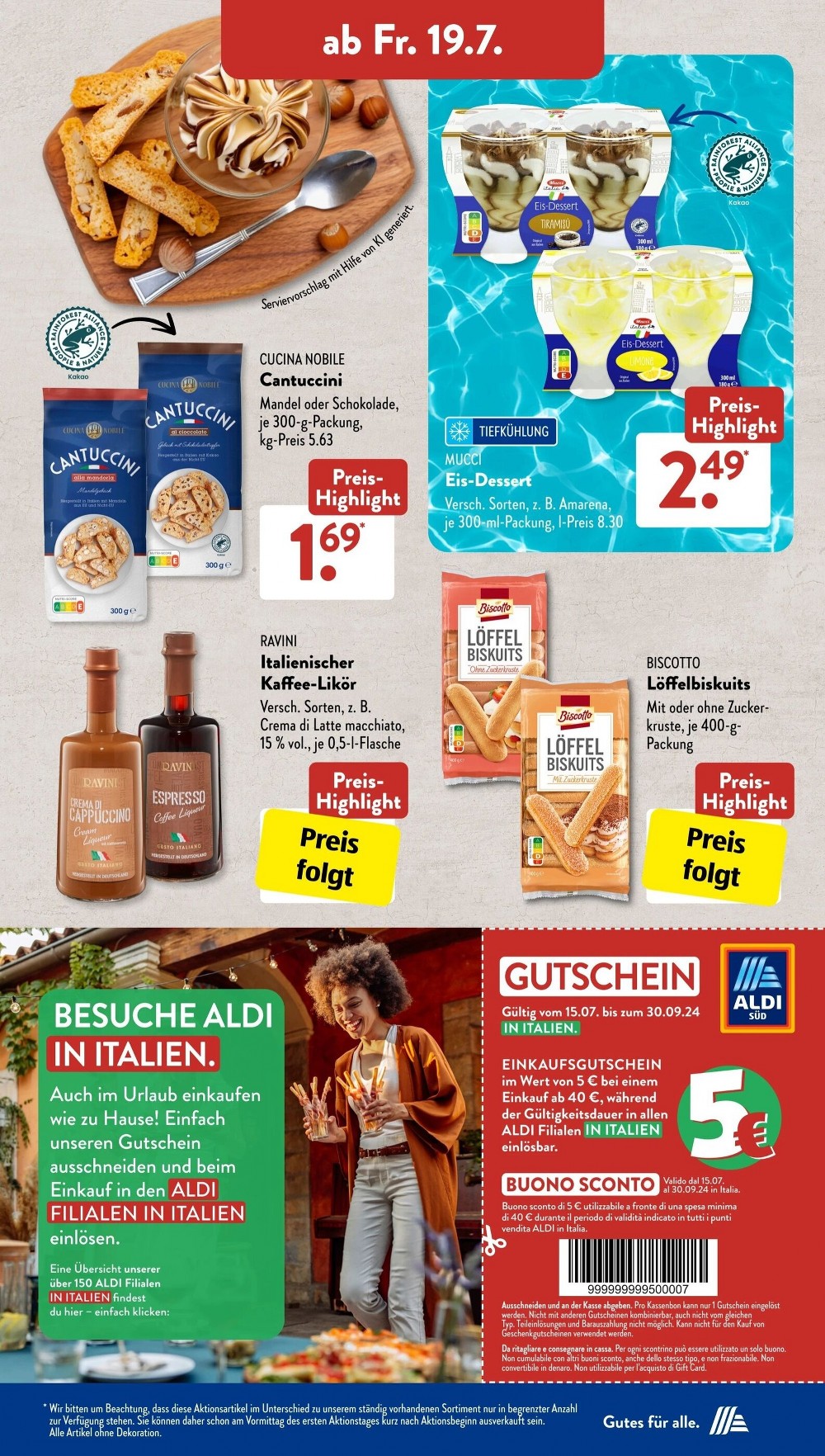 Aldi Süd Prospekt gültig vom 15 07 2024 bis 20 07 2024