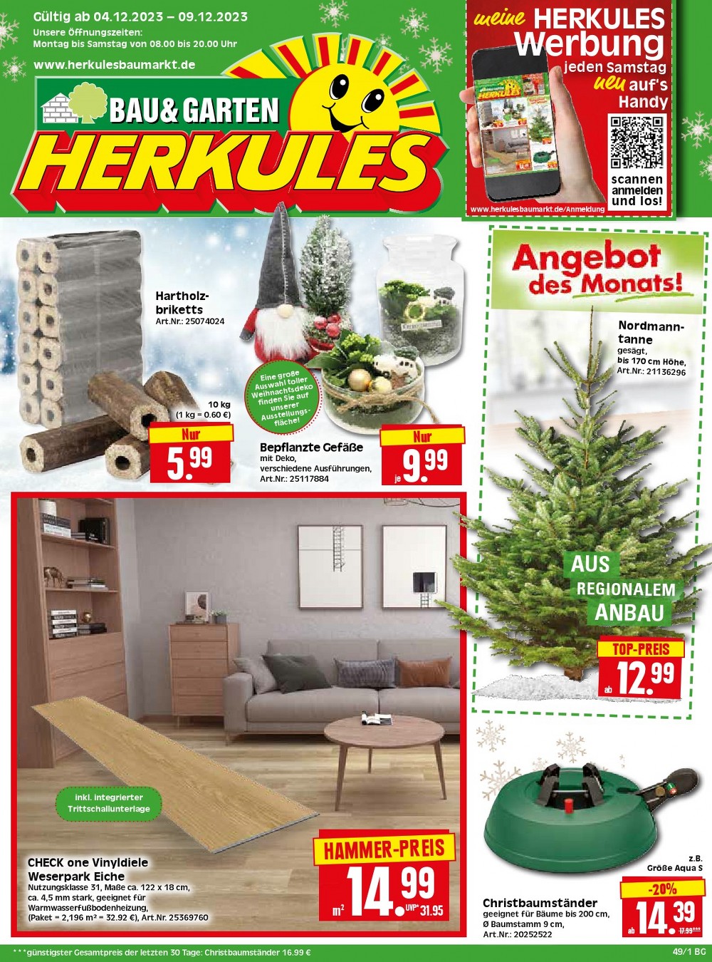 Herkules Baumarkt Weihnachten Angebote 2023 1 – herkules baumarkt prospekt 04 09