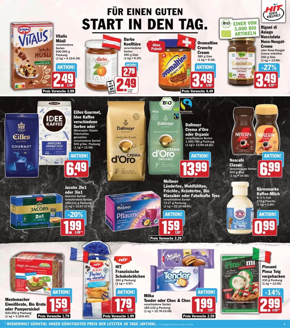 Hit Prospekt gültig vom 21.04.2025 bis 26.04.2025 3 hit 22 26 03
