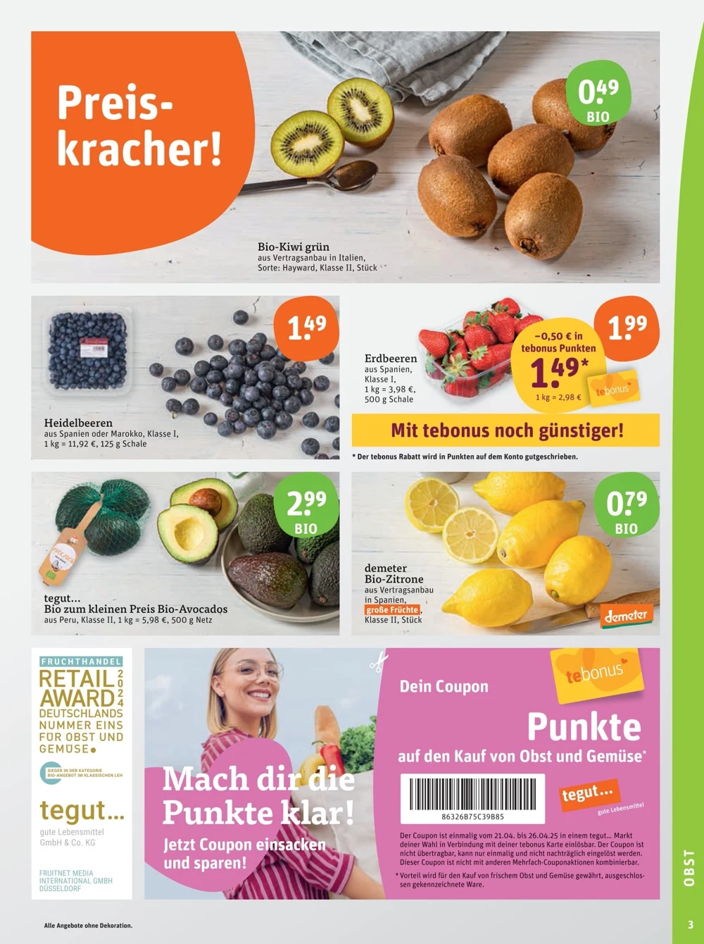 Tegut Prospekt gültig vom 21.04.2025 bis 26.04.2025 3 tegut 22 26 05