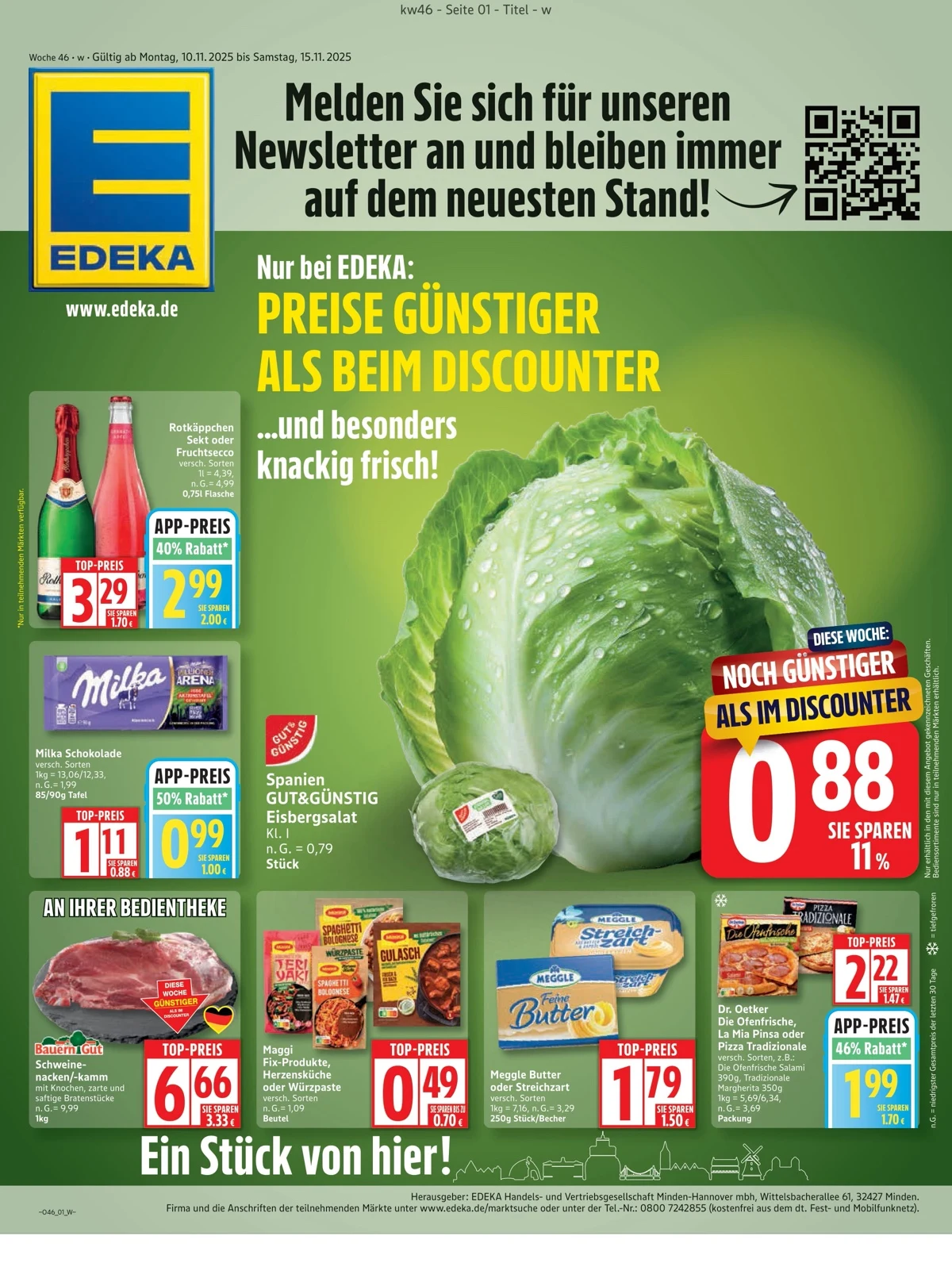 Edeka Prospekt gültig vom 17.11.2025 bis 22.11.2025 2 edeka 10 15 01