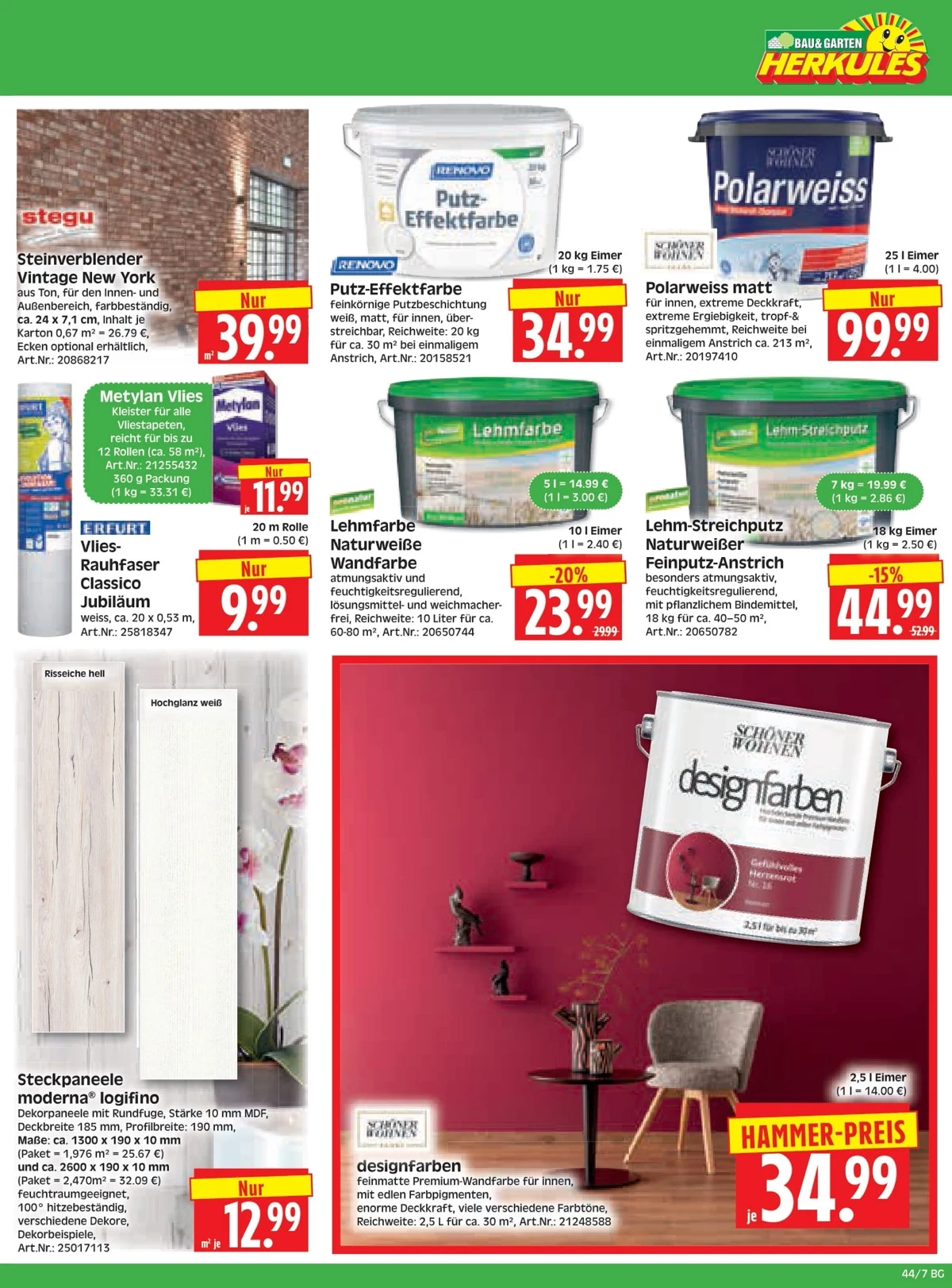 herkules baumarkt prospekt 27 1 07