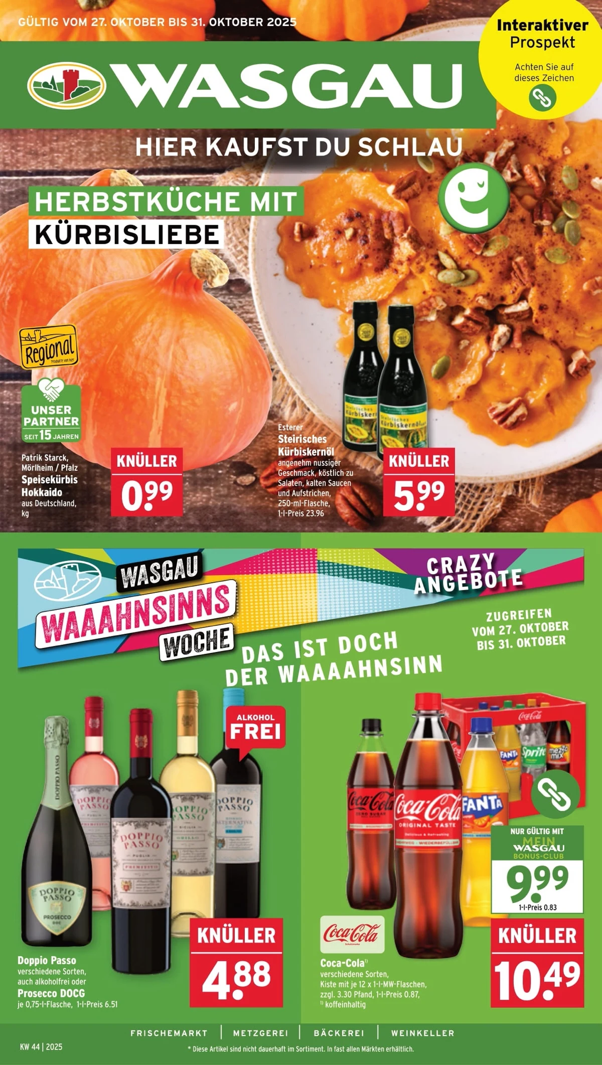 Wasgau Prospekt gültig vom 27.10.2025 bis 01.11.2025 2 wasgau prospekt 27 31 01