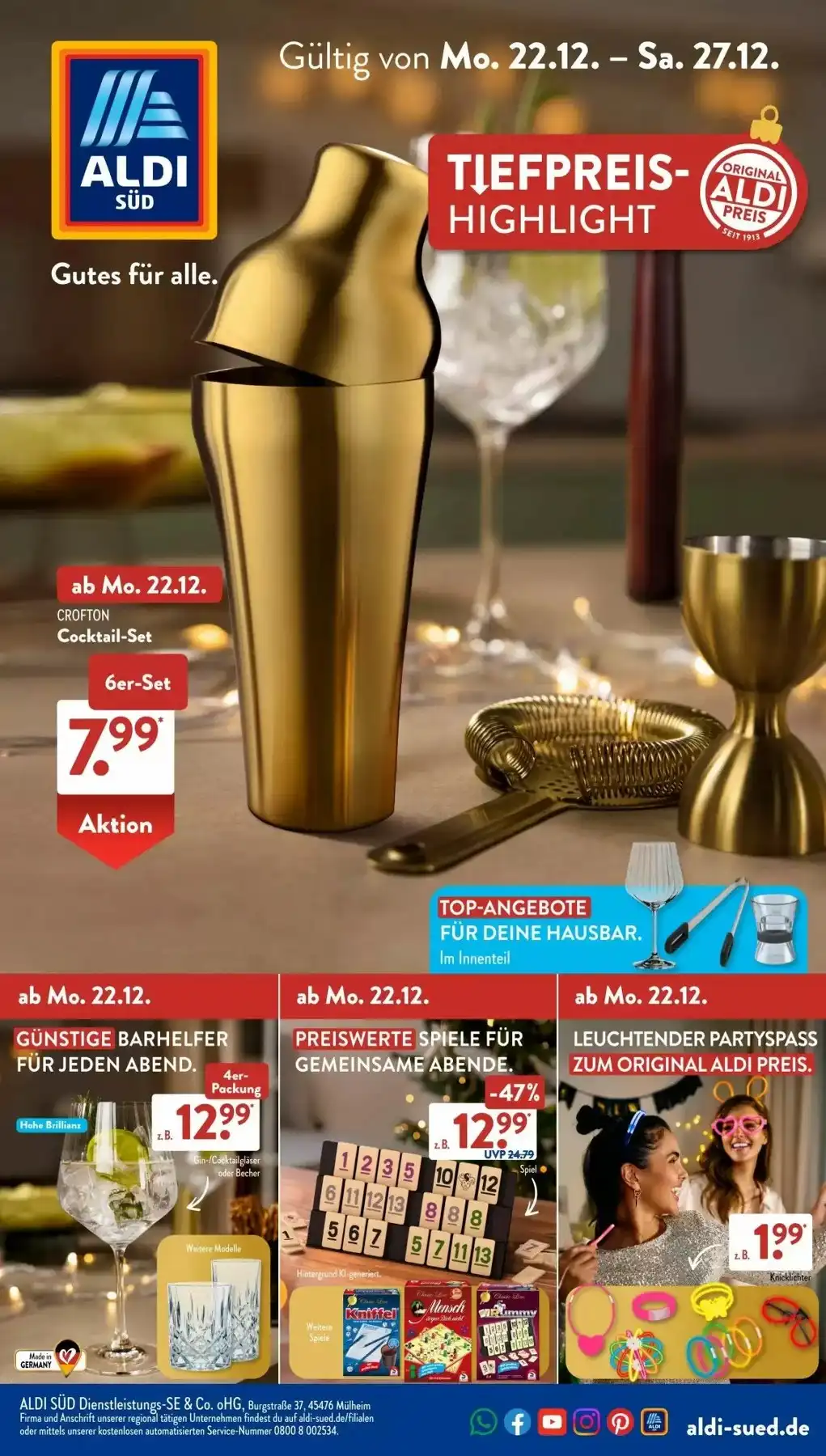 Aldi Süd Prospekt gültig vom 22.12.2025 bis 27.12.2025 2 aldi sud prospekt 1 2