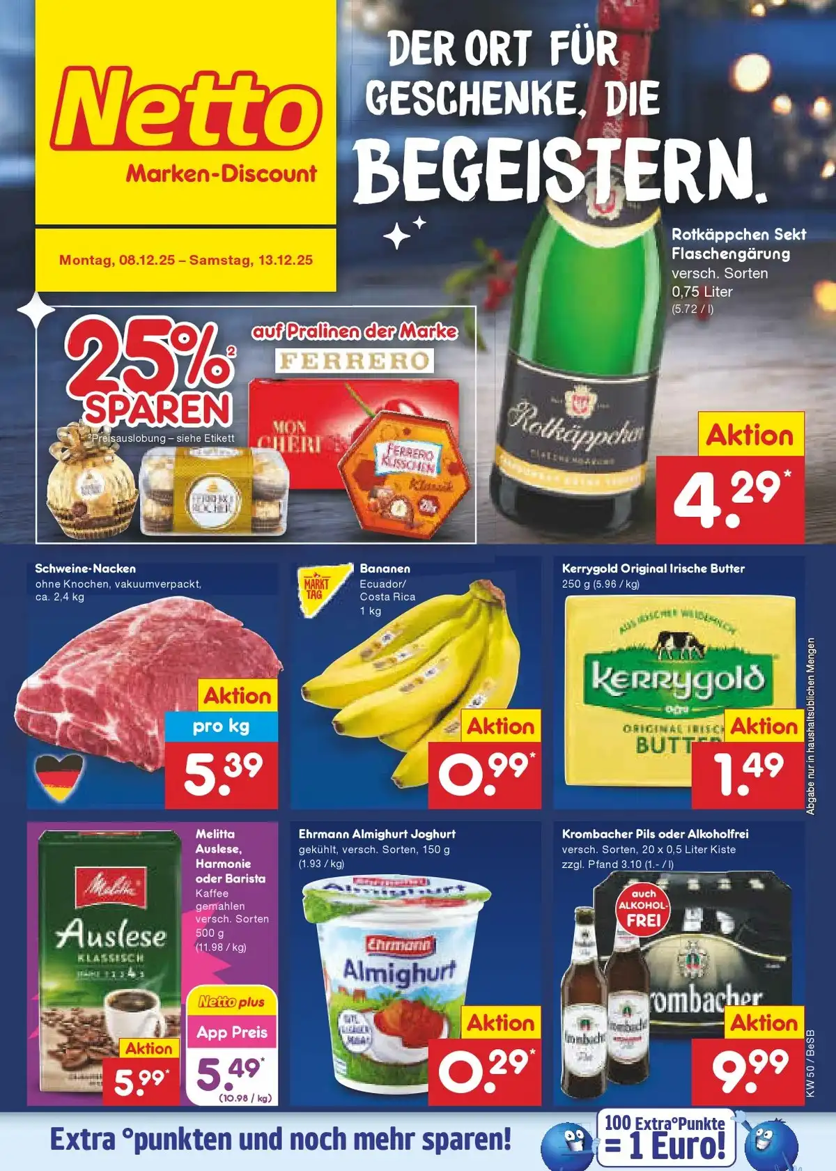 Netto Marken Discount Prospekt ab 08.12.2025 bis 13.12.2025 2 netto marken 1 2