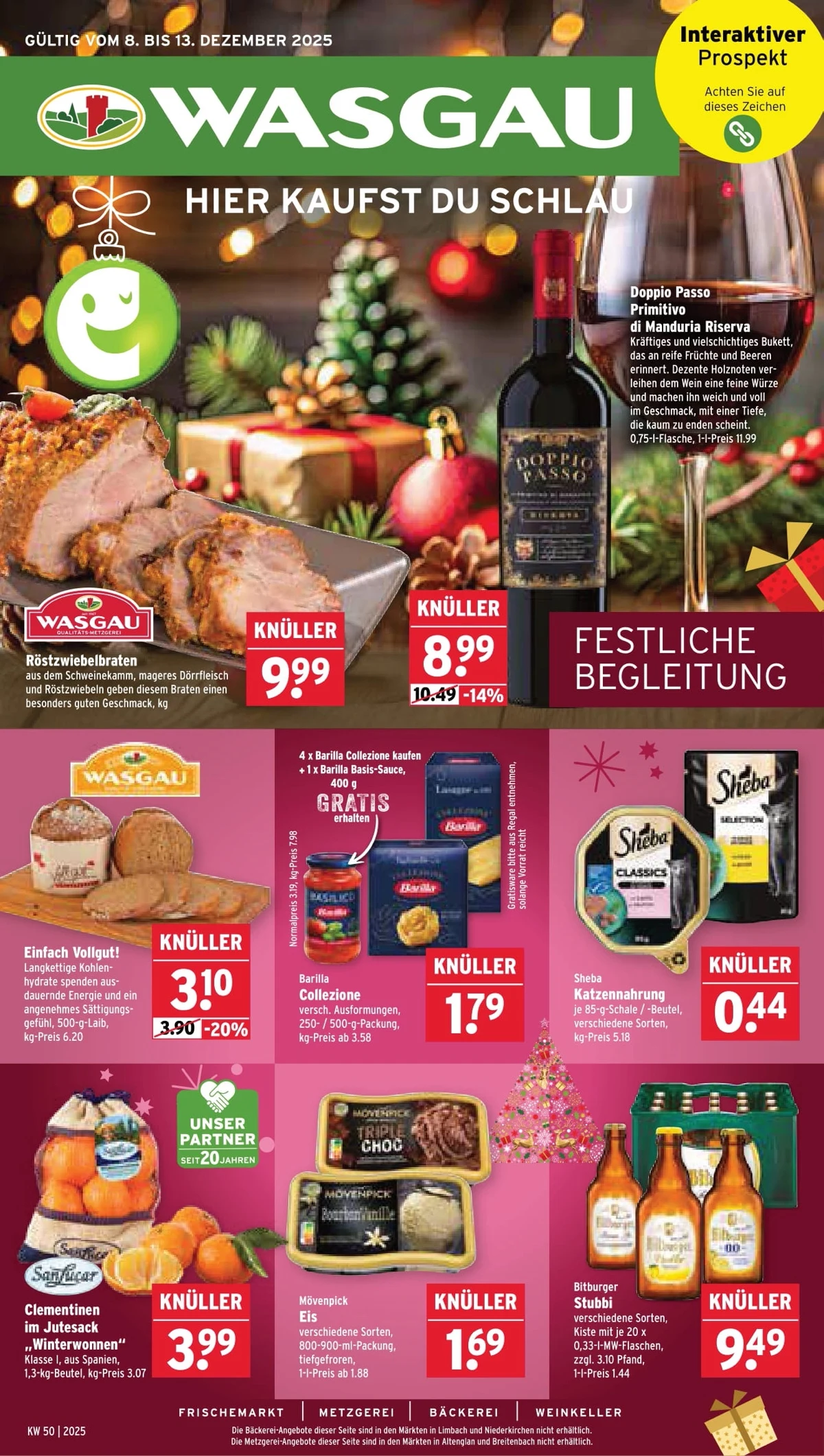 Wasgau Prospekt gültig vom 08.12.2025 bis 13.12.2025 2 wasgau prospekt 8 13 01