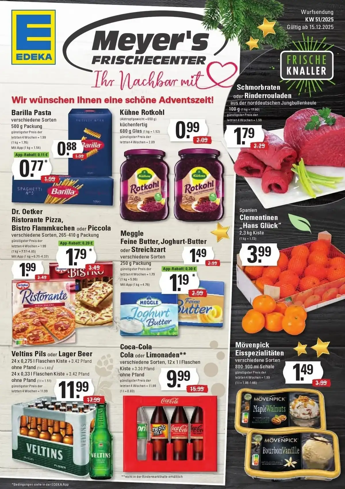 Meyer's Frischecenter Prospekt ab 15.12.2025 bis 20.12.2025 2 edeka meyers 1