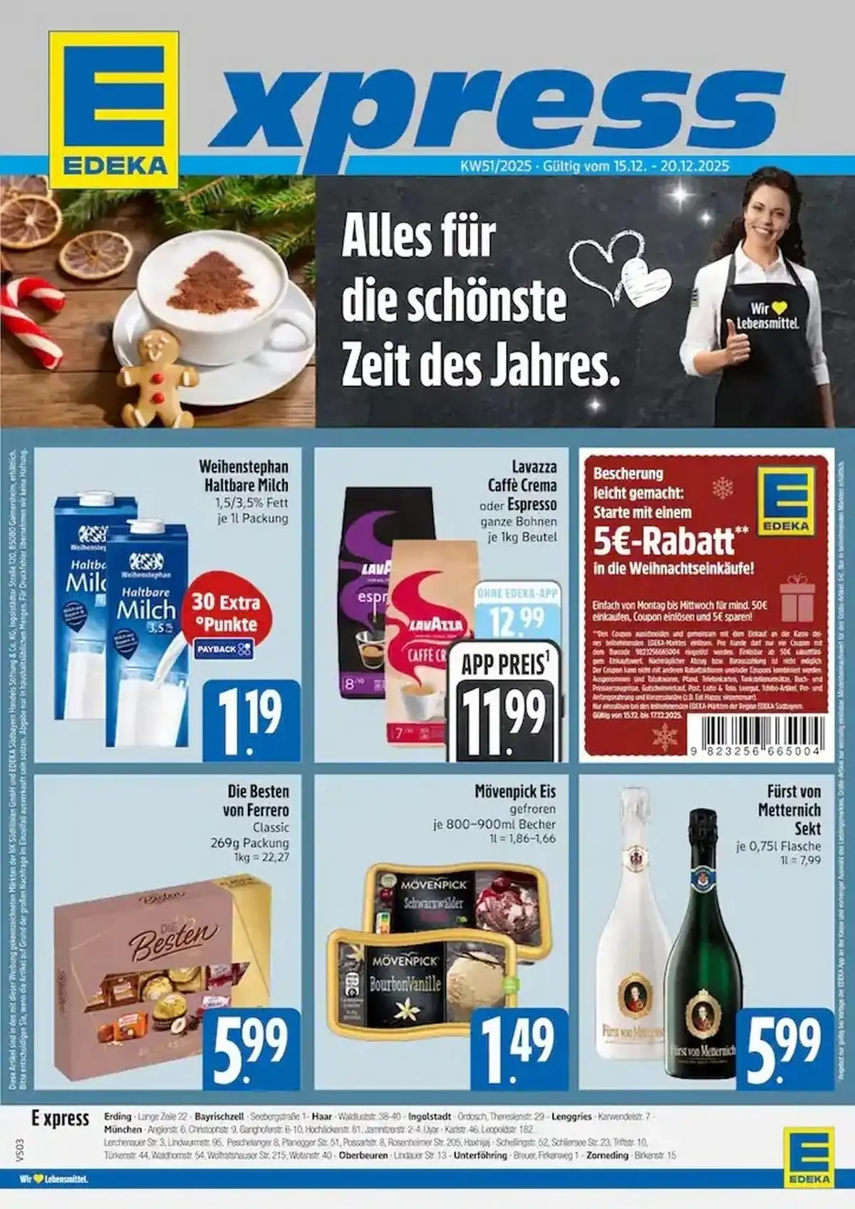 Edeka Xpress Prospekt ab 15.12.2025 bis 20.12.2025 2 edeka xpress prospekt 1
