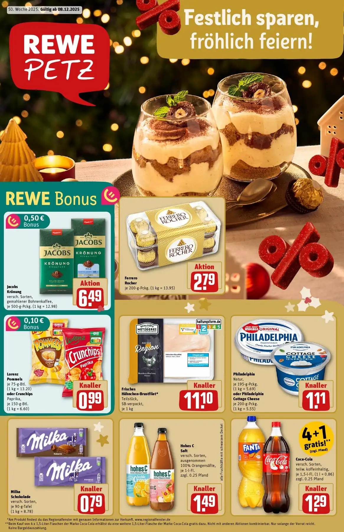 Rewe Petz Prospekt ab 08.12.2025 nächste woche 2 rewe petz 1