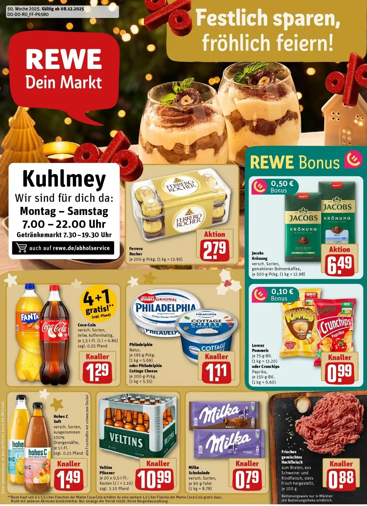 Rewe Prospekt Angebote ab 08.12.2025 nächste woche 2 rewe prospekt 1