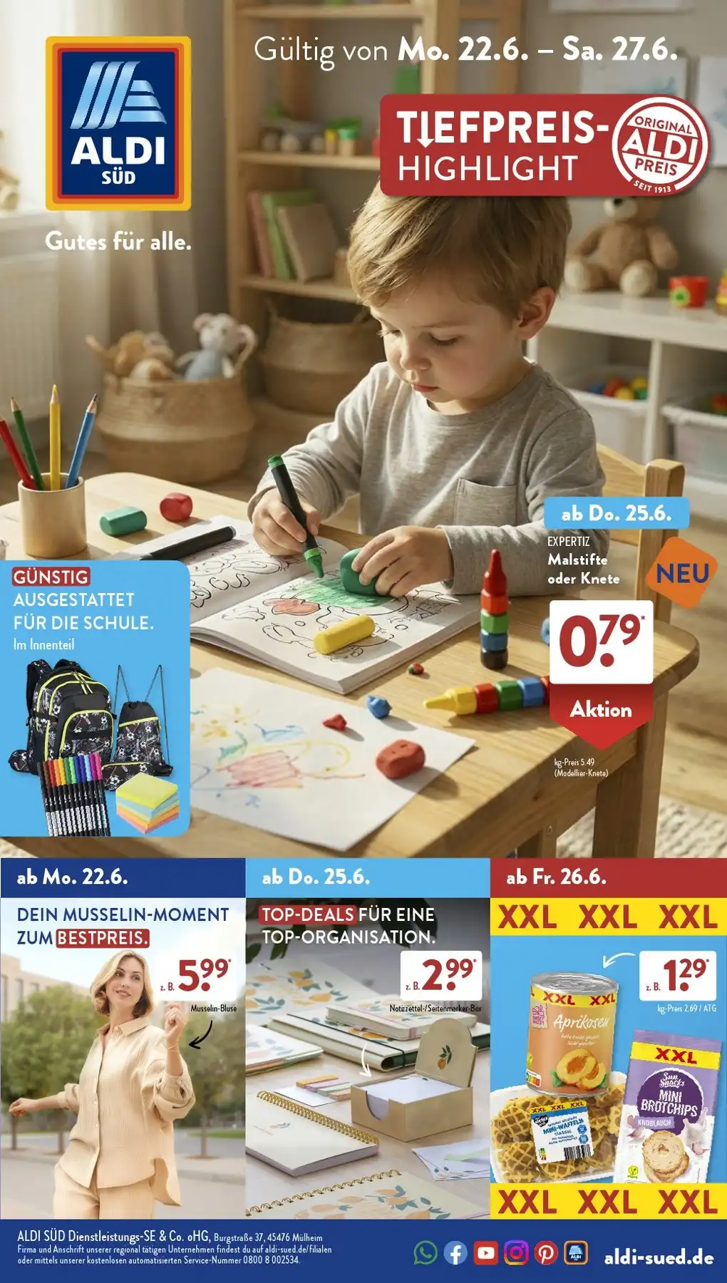 Aldi Süd Prospekt Ab 29.06.2026 Bis 04.07.2026 - Bild 1 Ab 22.06.2026