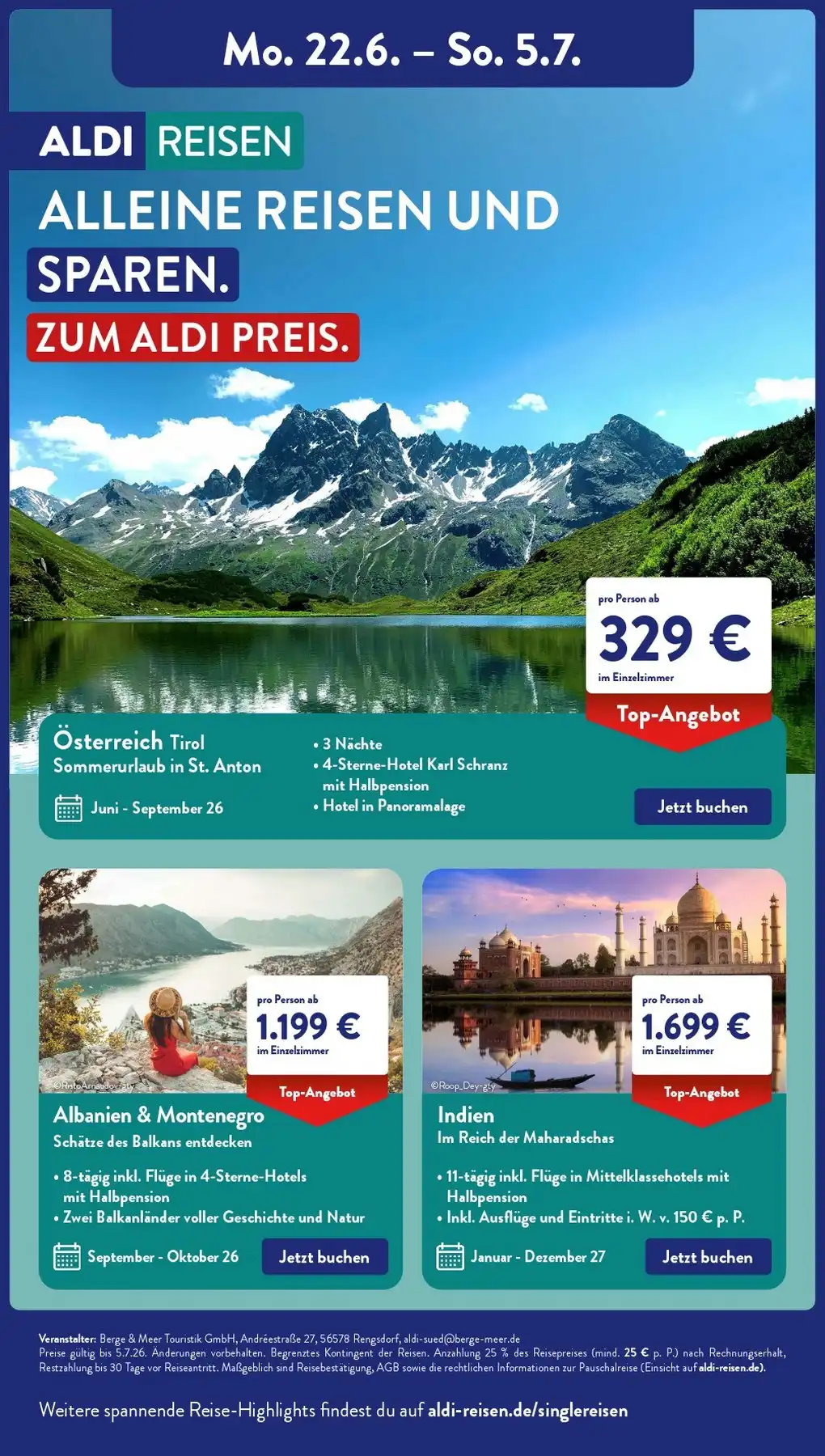 Aldi Süd Prospekt Ab 29.06.2026 Bis 04.07.2026 - Bild 1 Ab 22.06.2026