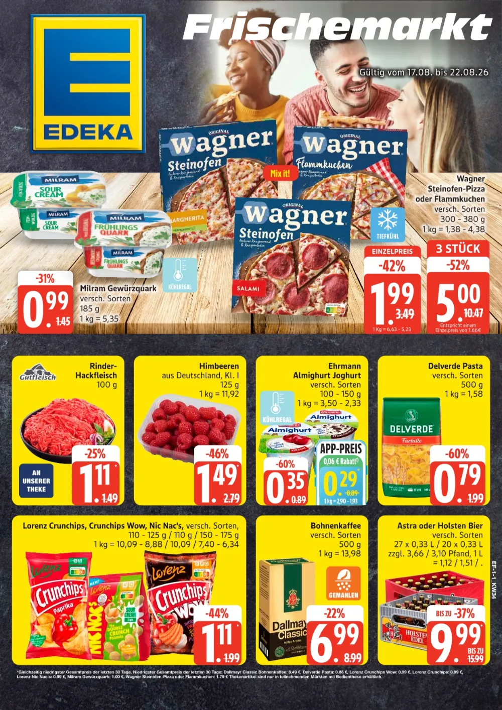 Edeka Frischemarkt Prospekt Ab 17.08.2026 Bis 22.08.2026 Nächste Woche - Bild 1 Ab 17.08.2026