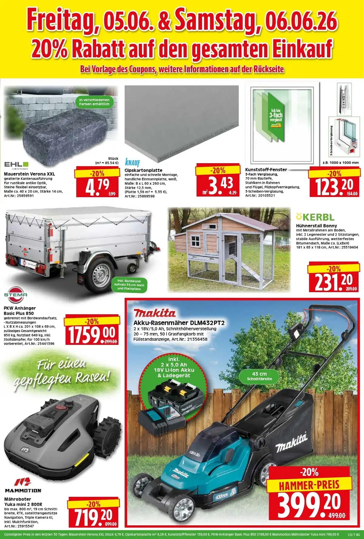Herkules Prospekt Ab 01.06.2026 &Amp; 08.06.2026 – Top Angebote - Bild 1 Baumarkt Ab 01.06