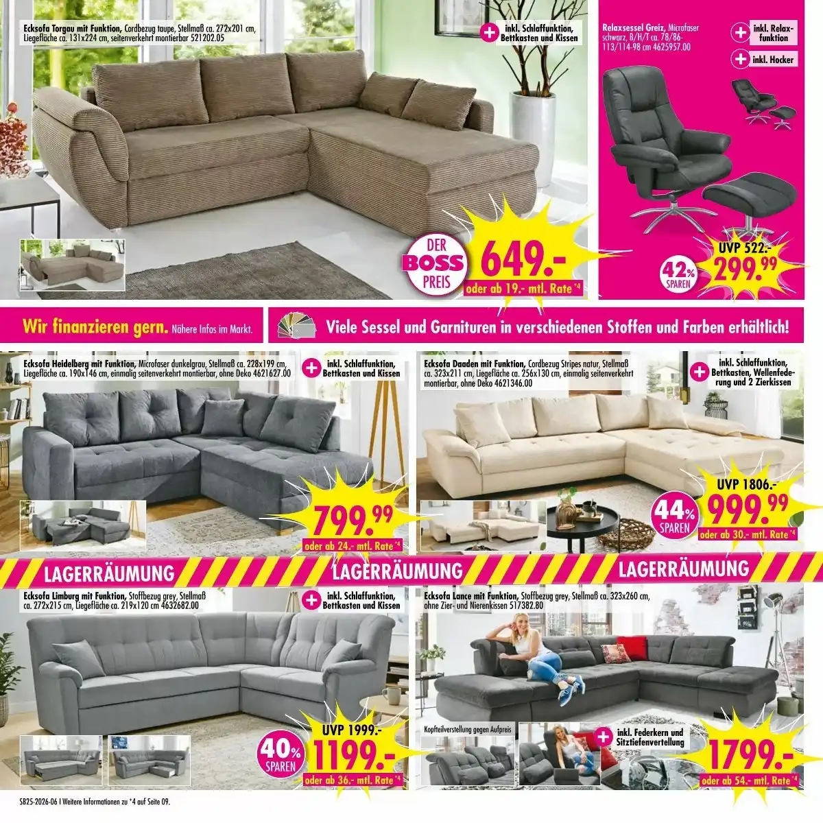 Möbel Boss Weihnachten Prospekt Angebote - Seite