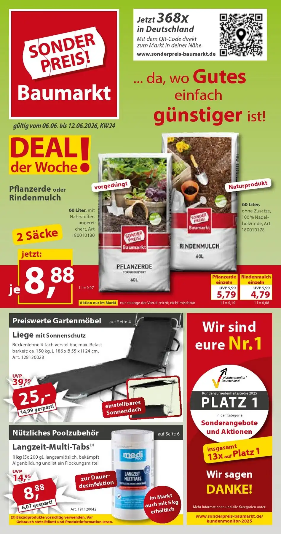 Sonderpreis Baumarkt Prospekt Ab 13.06.2026 Bis 19.06.2026 - Bild 1 Ab 06.06.2026