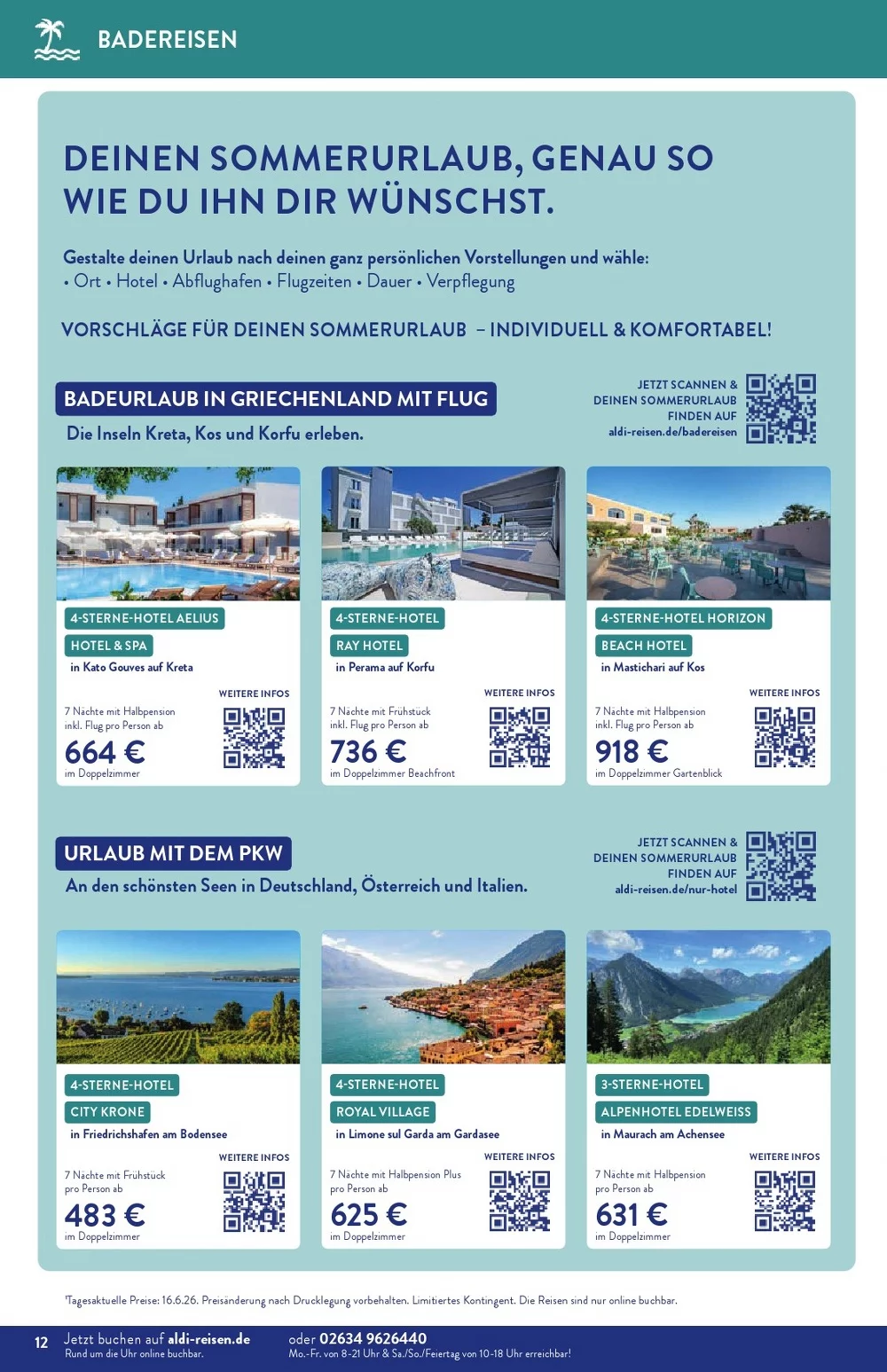 Aldi Nord Prospekt Gültig Vom 27.07.2026 Bis 01.08.2026 - Bild 2 Reisen Juli