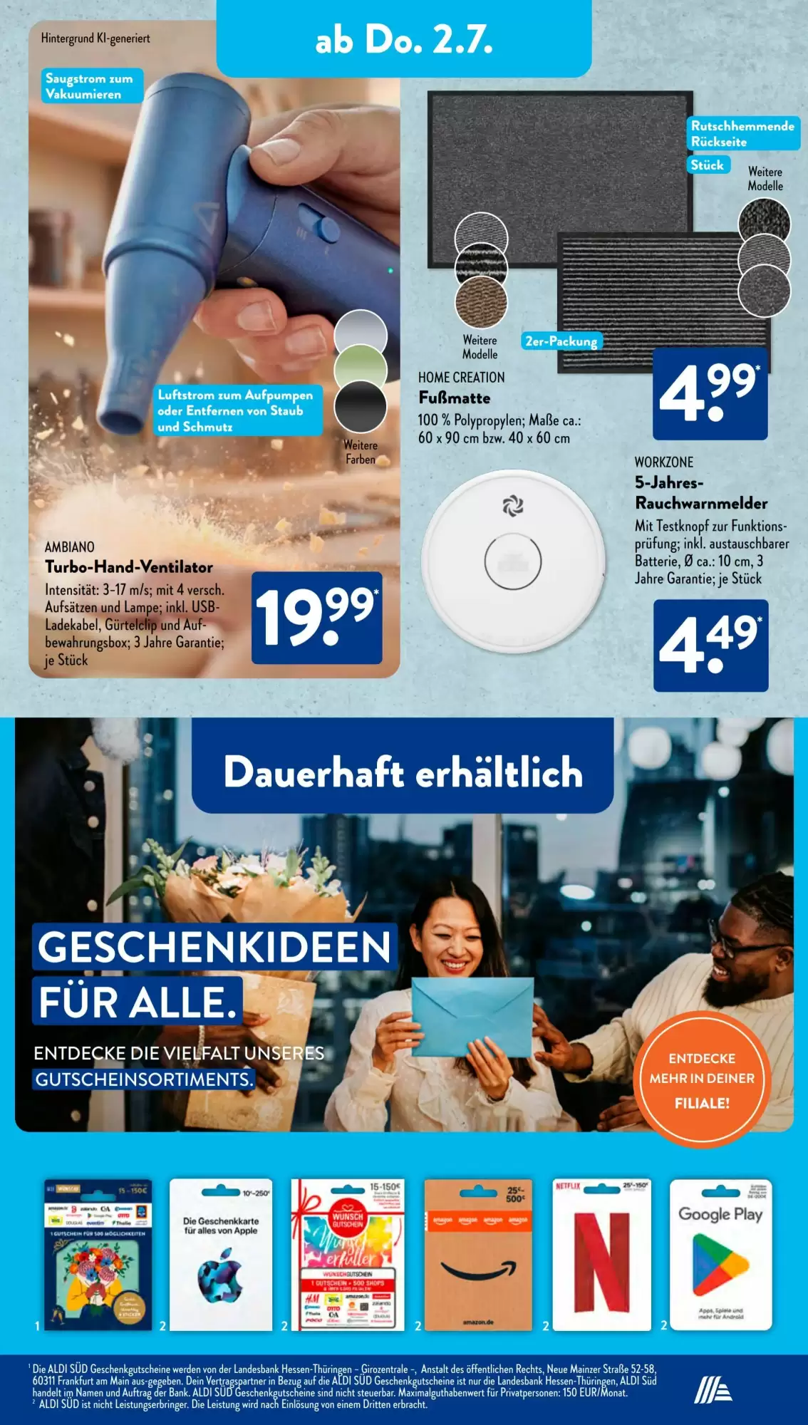 Aldi Süd Prospekt Ab 29.06.2026 Bis 04.07.2026 - Bild 1 Ab 29.06.2026