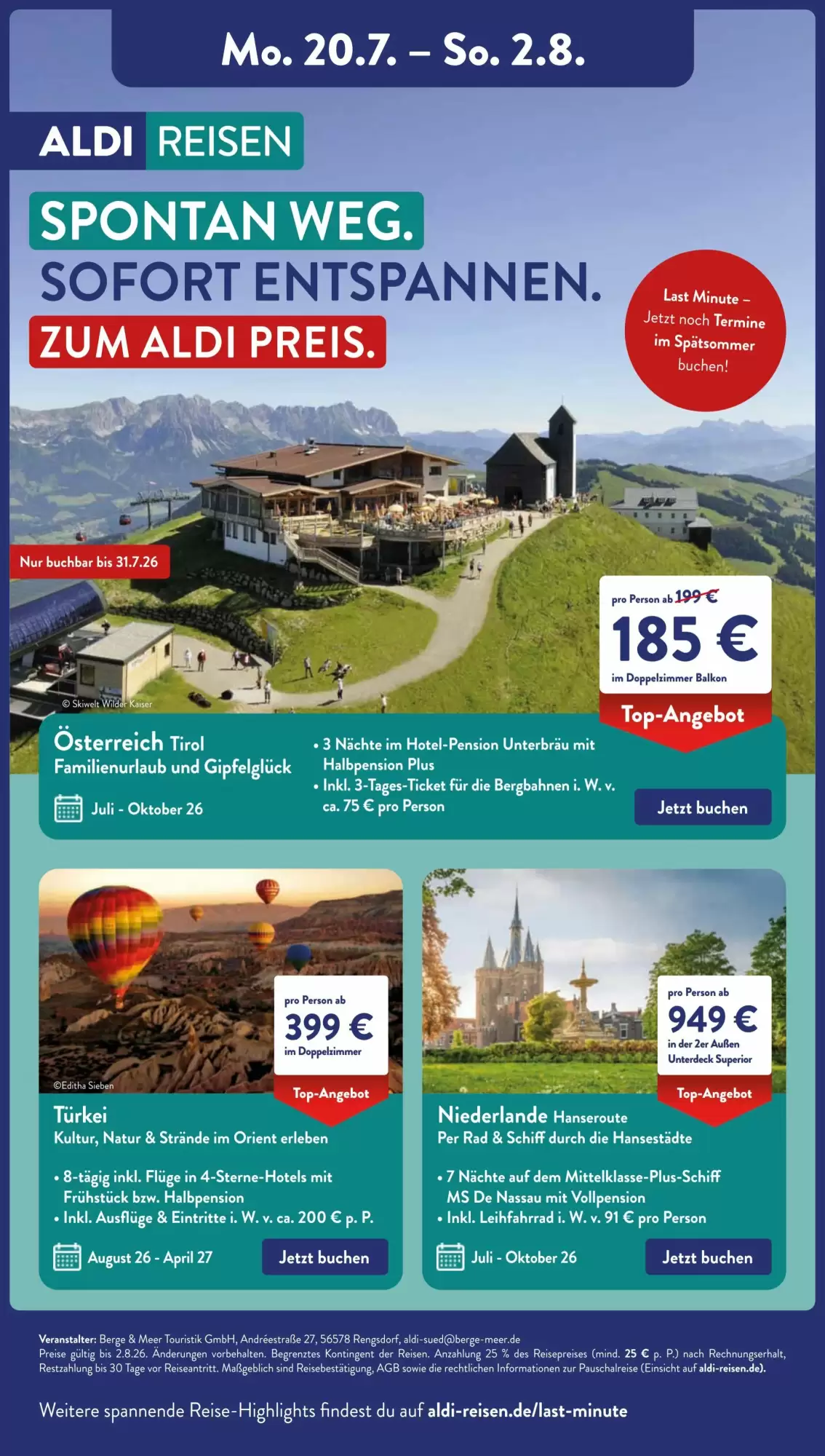 Aldi Süd Prospekt Gültig Vom 20.07.2026 Bis 25.07.2026 - Bild 1 Ab 20.07.2026