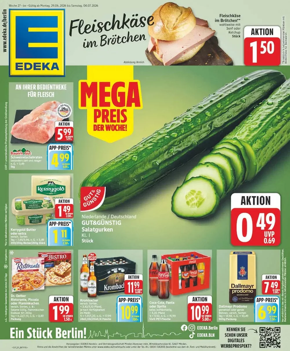 Edeka Prospekt Ab 06.07.2026 Bis 11.07.2026 Nächste Woche - Bild 1 Ab 29.06.2026