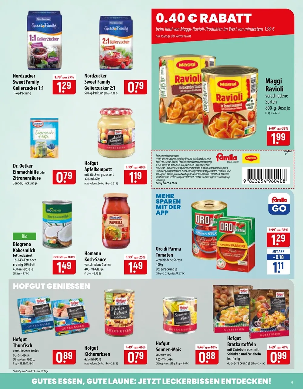 Famila Prospekt Gültig Vom 22.06.2026 Bis 27.06.2026 - Bild 1 Ab 22.06.2026