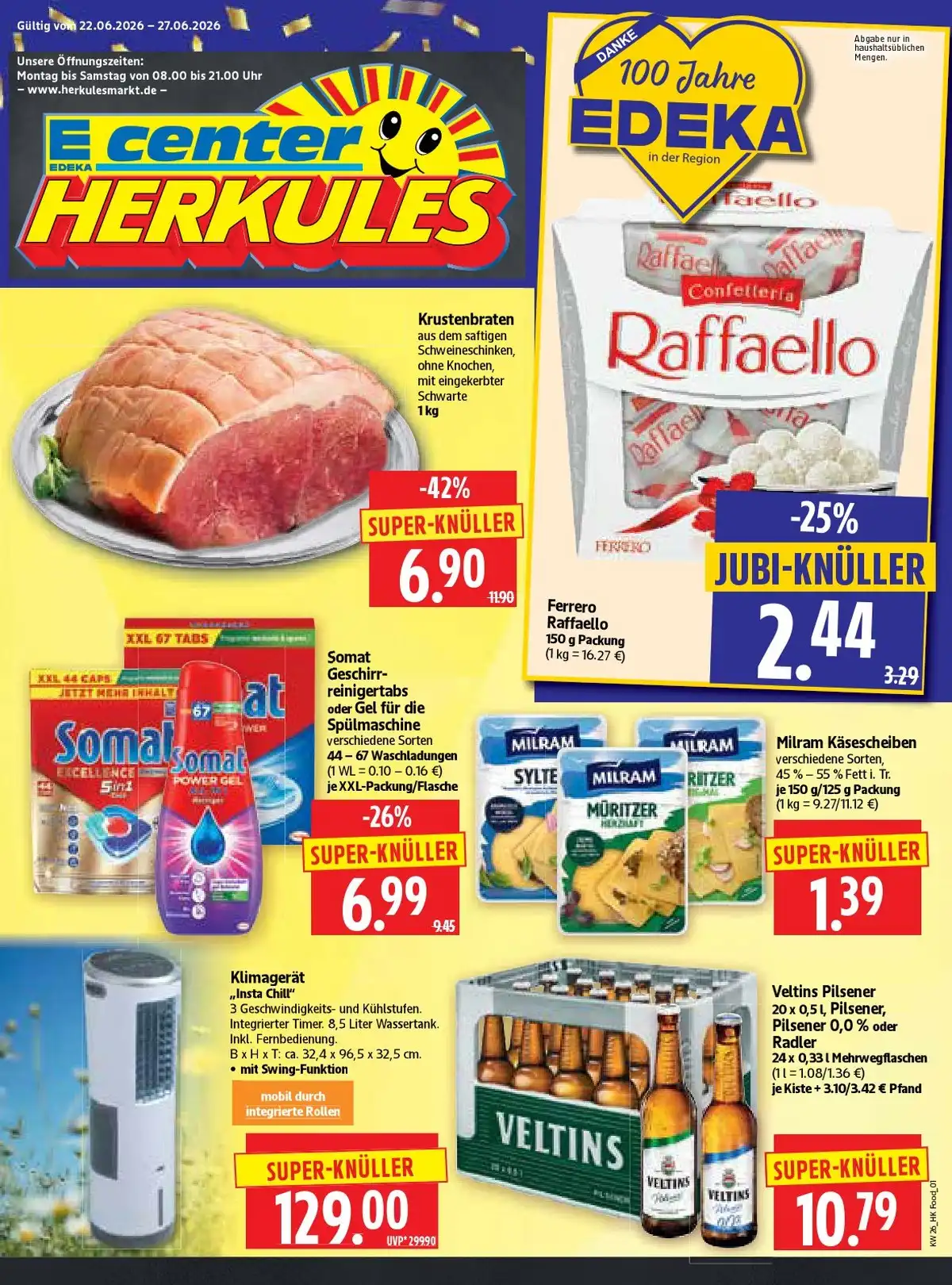 Herkules Prospekt Ab 22.06.2026 Bis 27.06.2026 – Top Angebote - Bild 1 Ab 22.06