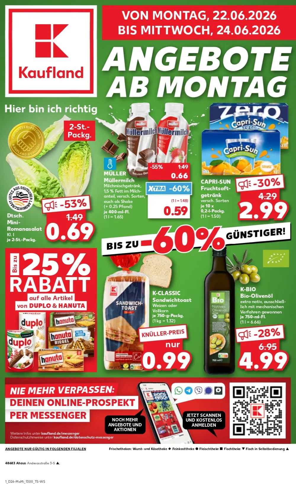 Kaufland Prospekt 18.06.2026 Bis 24.06.2026 - Bild 1 Ab 22.06 - 24.06