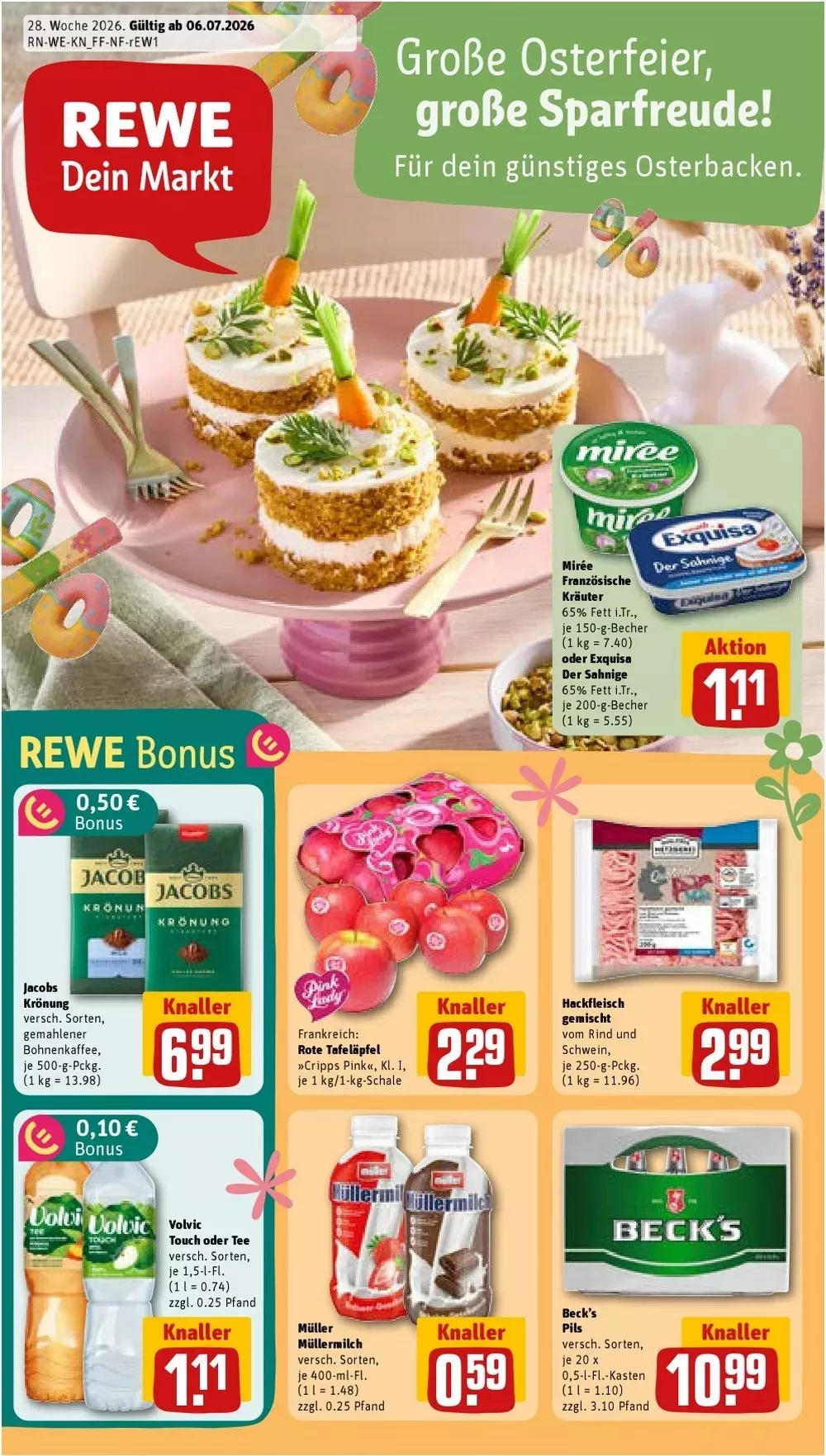 Rewe Prospekt Angebote Ab 06.07.2026 Bis 11.06.2026 Nächste Woche - Bild 1 Ab 06.07.2026