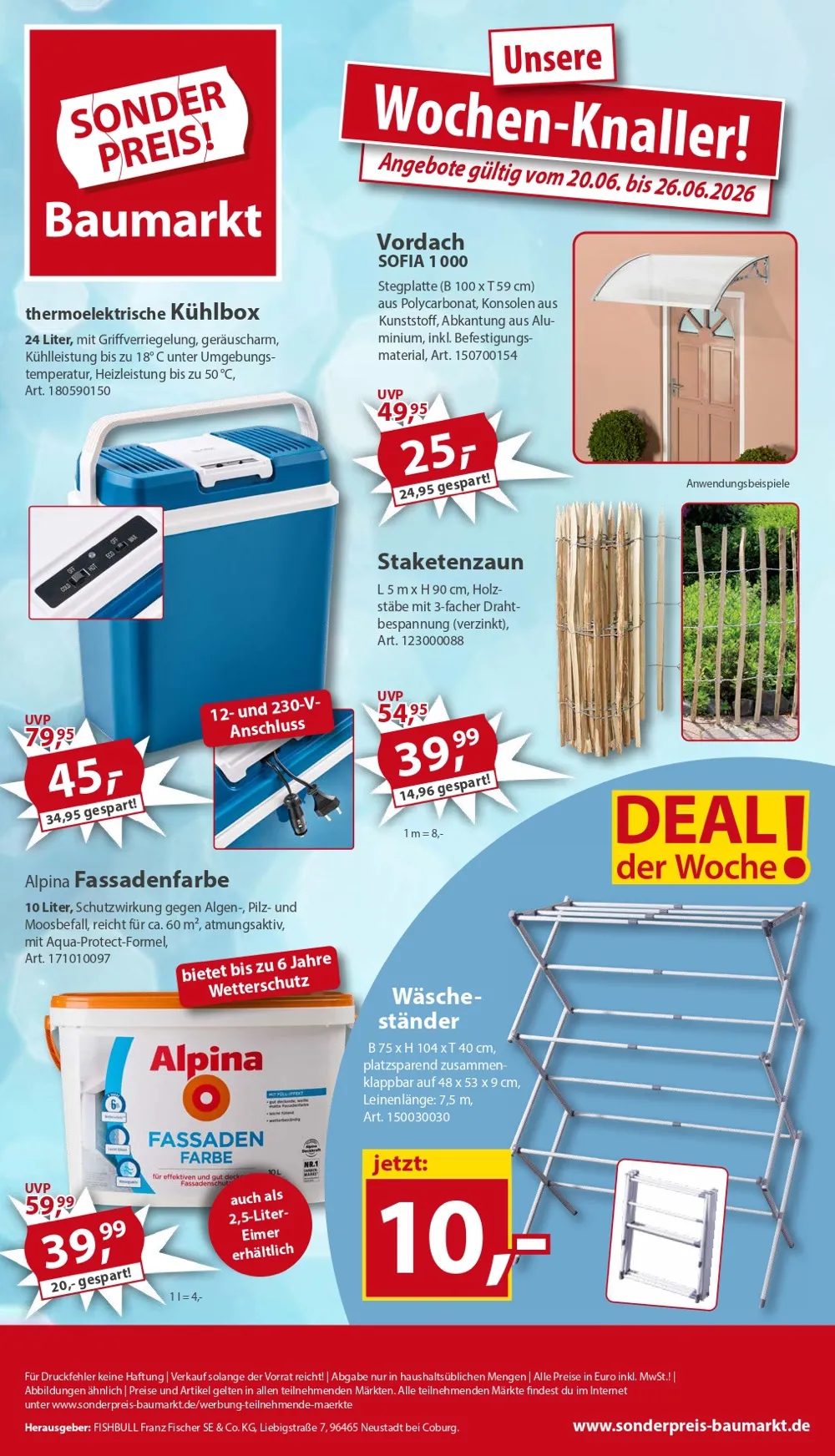 Sonderpreis Baumarkt Prospekt Ab 20.06.2026 Bis 26.06.2026 - Bild 1 Ab 20.06.2026