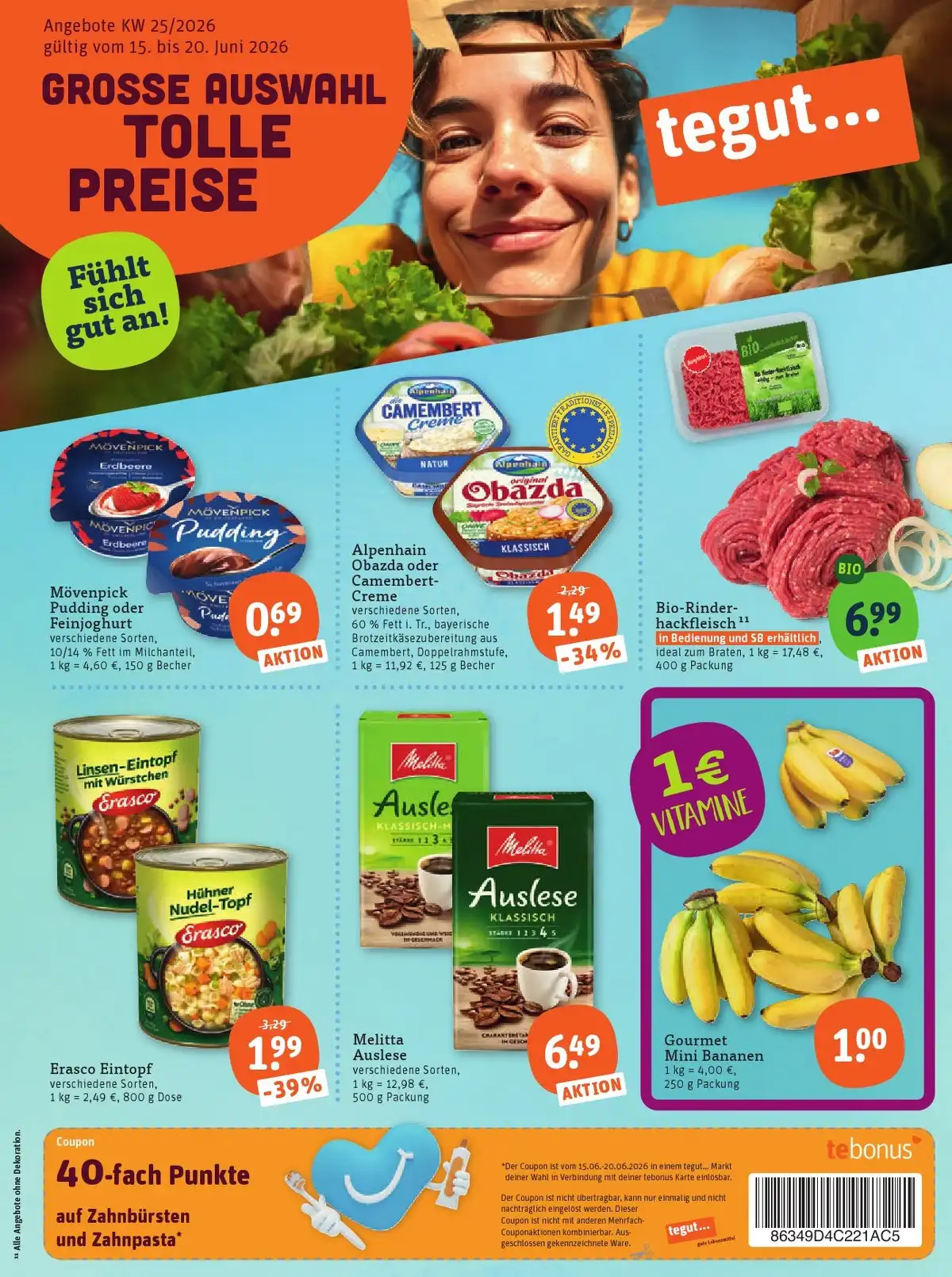 Tegut Prospekt Gültig Vom 22.06.2026 Bis 27.06.2026 - Bild 1 Ab 15.06.2026