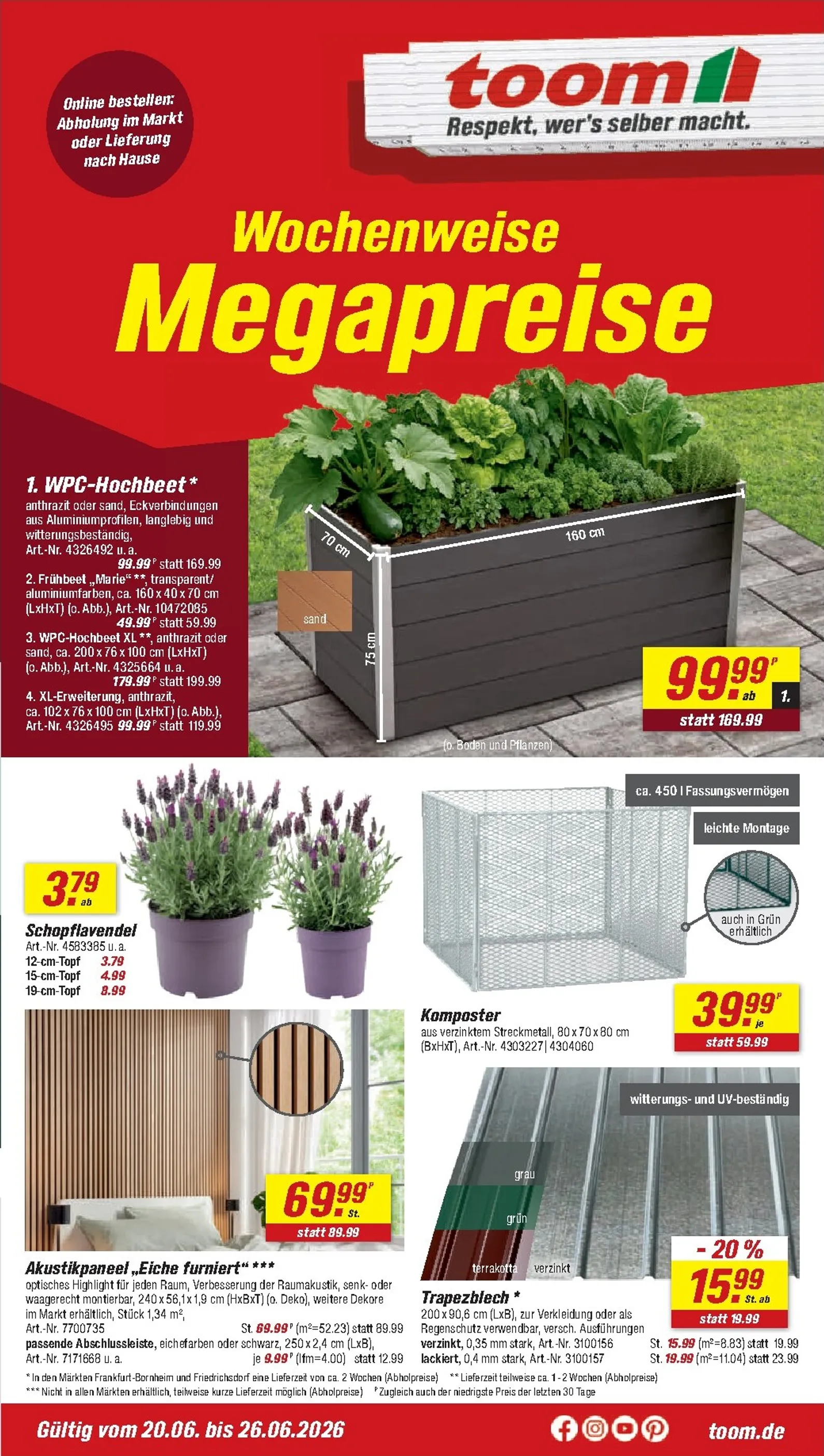 Toom Baumarkt Prospekt Ab 20.06.2026 Bis 26.06.2026 - Bild 1 Ab 20.06.2026
