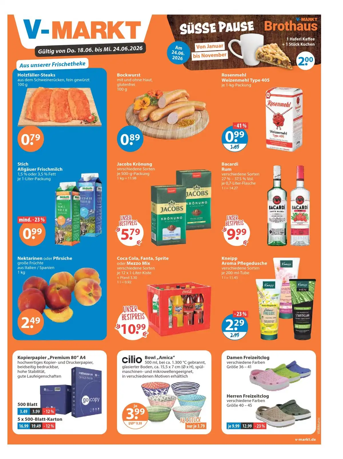 V-Markt Prospekt Gültig Vom 18.06.2026 Bis 24.06.2026 - Bild 1 Ab 18.06.2026
