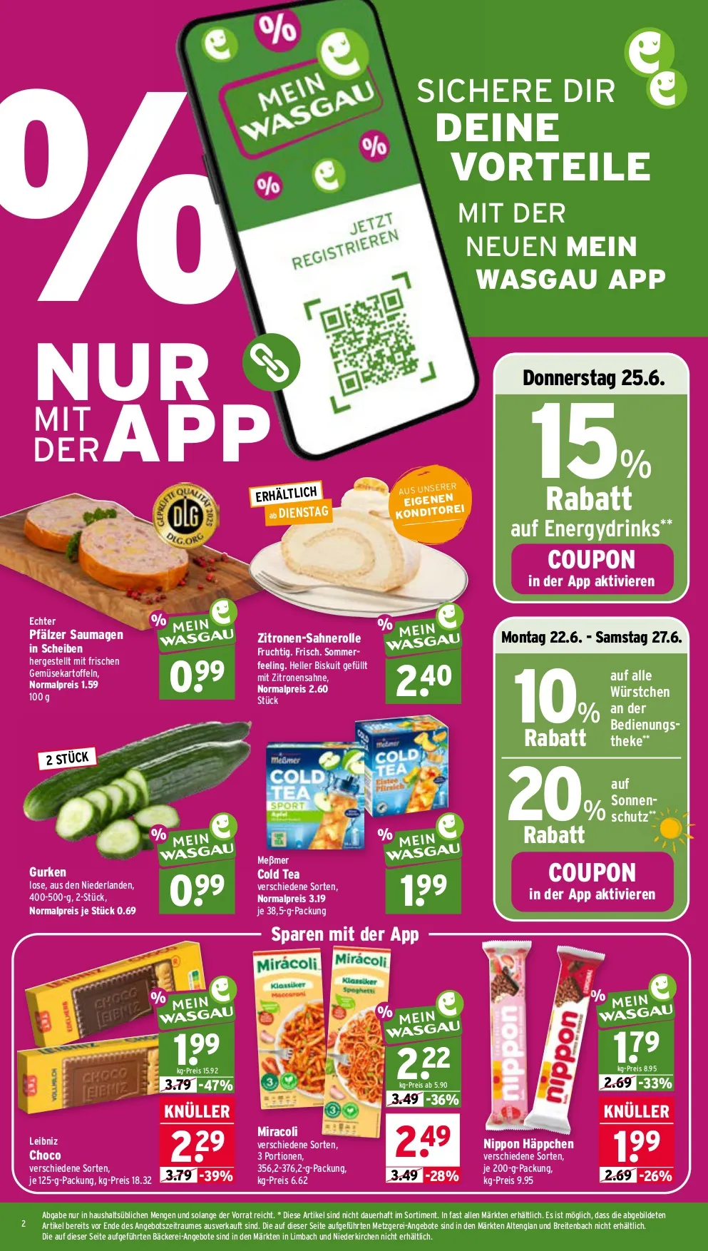 Wasgau Prospekt Ab 22.06.2026 Bis 27.06.2026 - Bild 2 Ab 22.06.2026