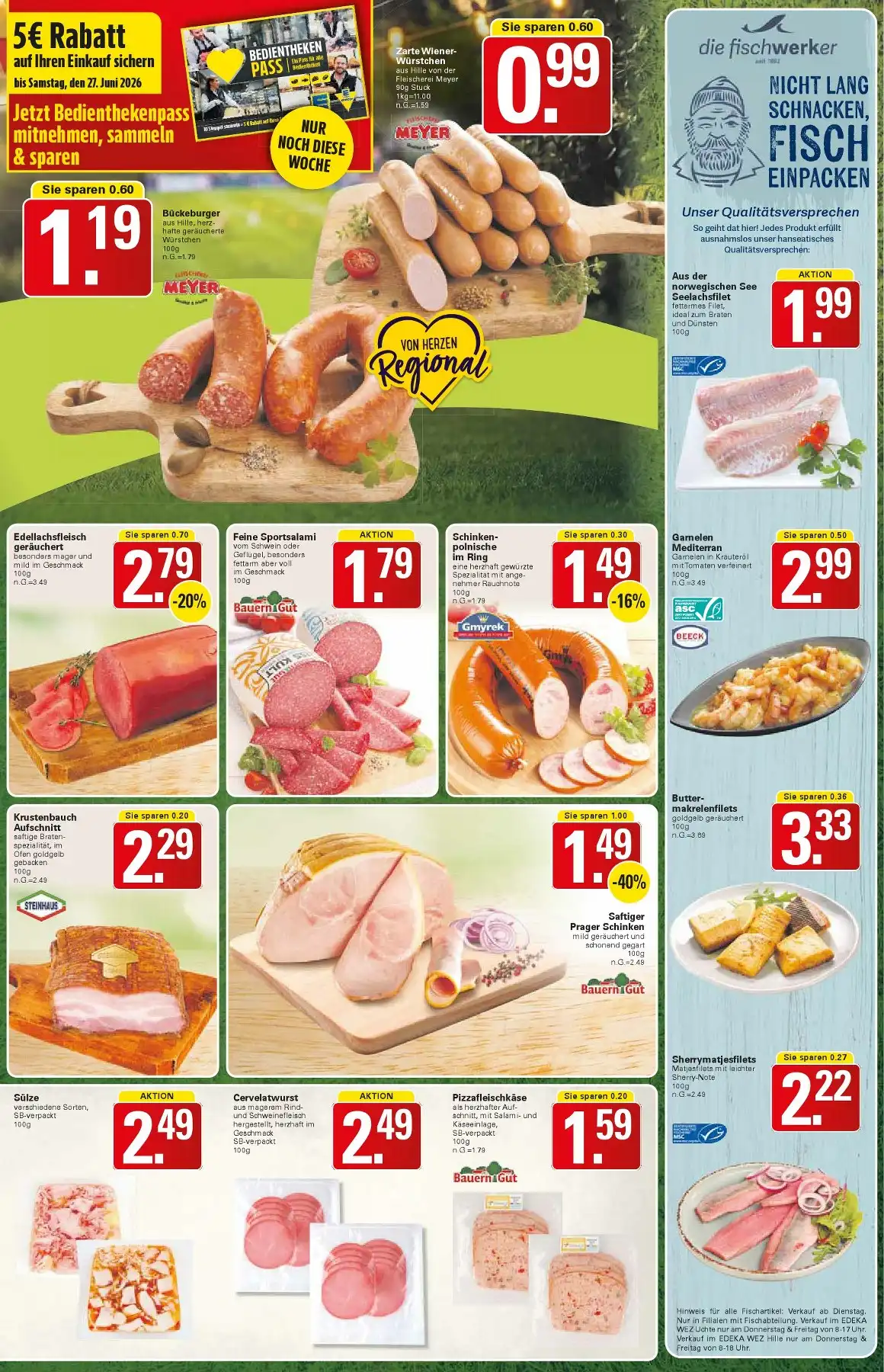 Wez Prospekt Ab 29.06.2026 Bis 04.07.2026 - Bild 1 Ab 22.06.2026