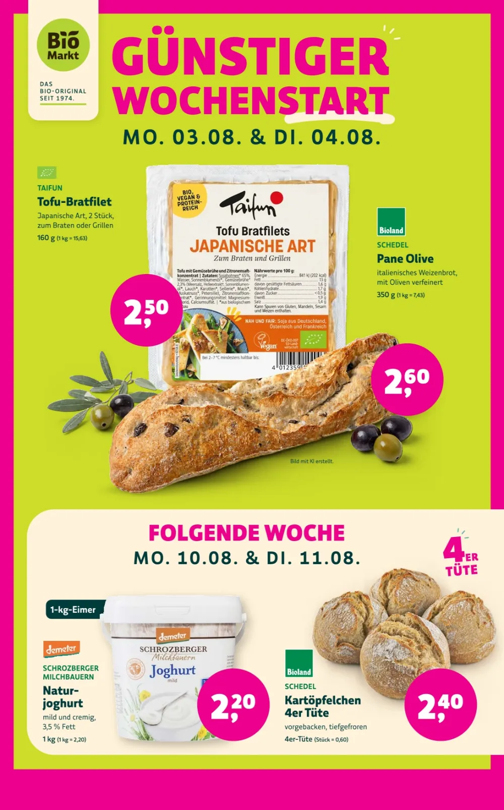 Biomarkt Prospekt Ab 29.07.2026 Bis 11.08.2026 - Bild 1 Ab 29.07.2026
