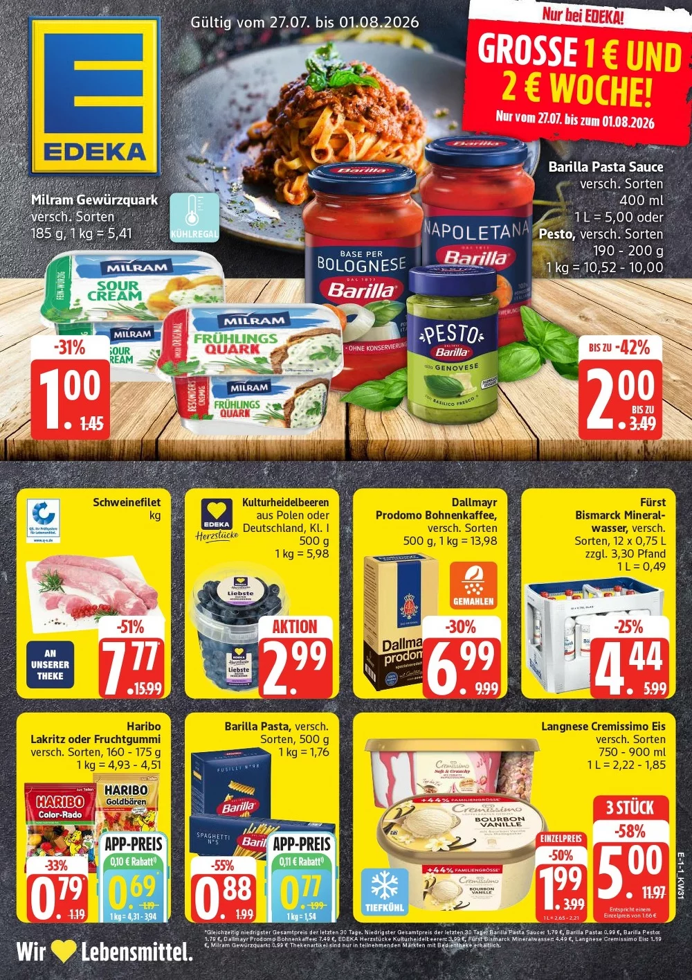 Edeka Prospekt Nord Angebote - Bild 1 Ab 27.07.2026