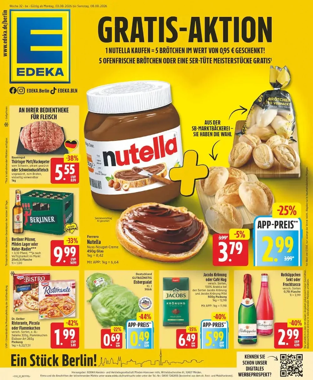 Edeka Prospekt Ab 03.08.2026 Bis 08.08.2026 - Bild 1 Ab 03.08.2026