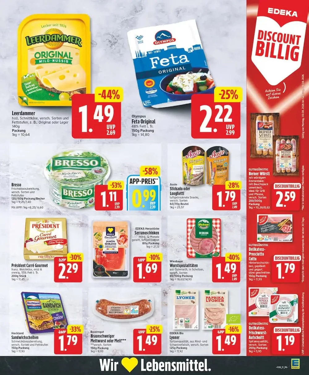 Edeka Prospekt Ab 03.08.2026 Bis 08.08.2026 - Bild 1 Ab 03.08.2026
