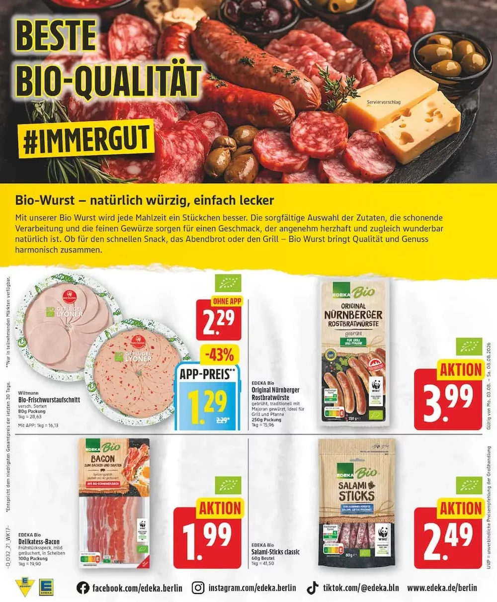 Edeka Prospekt Ab 03.08.2026 Bis 08.08.2026 - Bild 1 Ab 03.08.2026