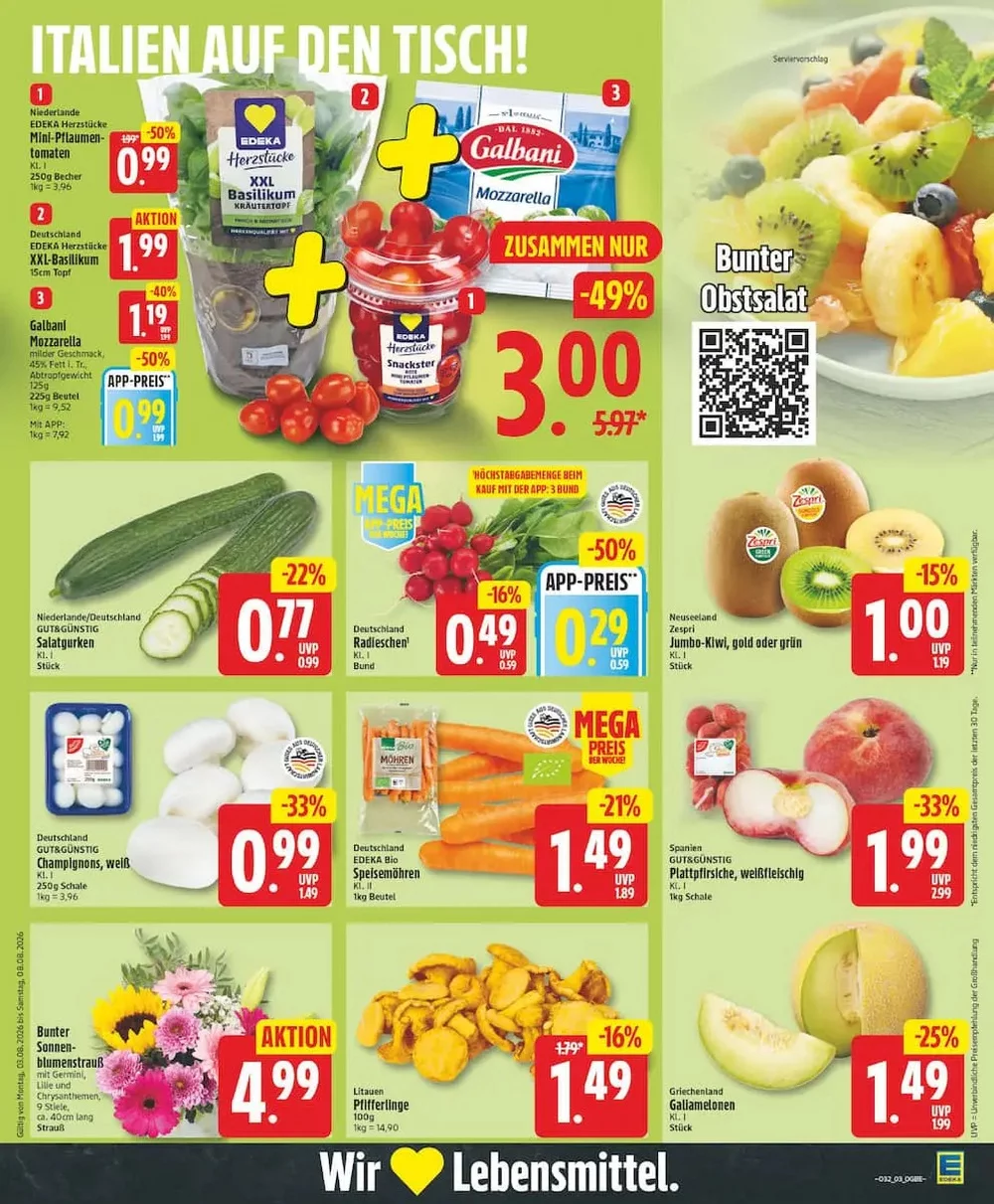 Edeka Prospekt Ab 03.08.2026 Bis 08.08.2026 - Bild 1 Ab 03.08.2026