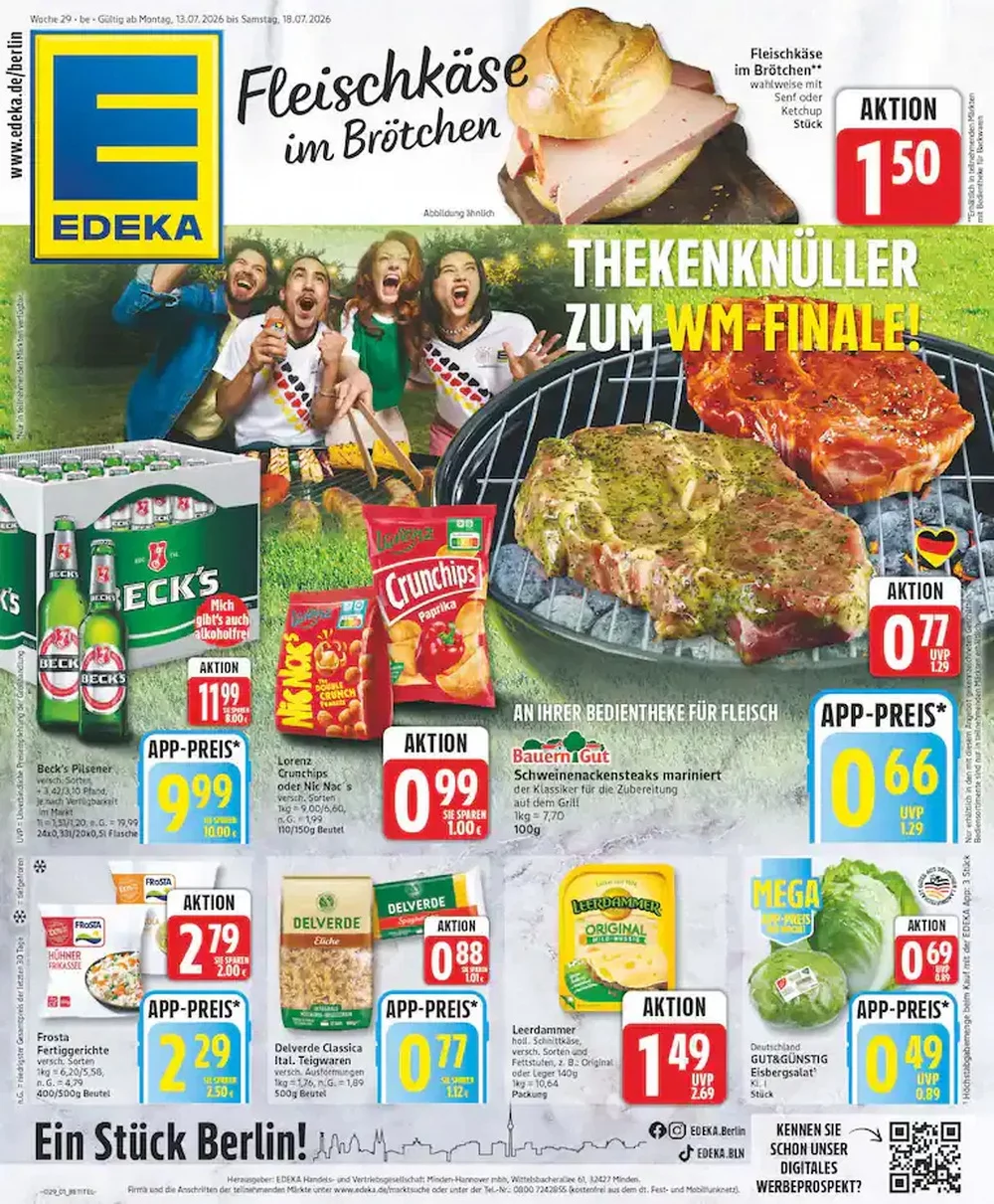 Edeka Prospekt Ab 13.07.2026 Bis 18.07.2026 Nächste Woche - Bild 1 Ab 13.07.2026