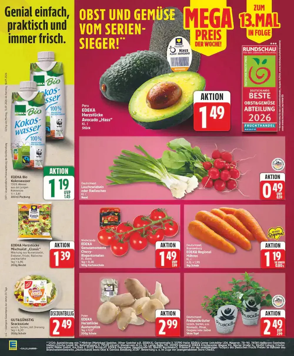 Edeka Prospekt Ab 13.07.2026 Bis 18.07.2026 Nächste Woche - Bild 2 Ab 13.07.2026