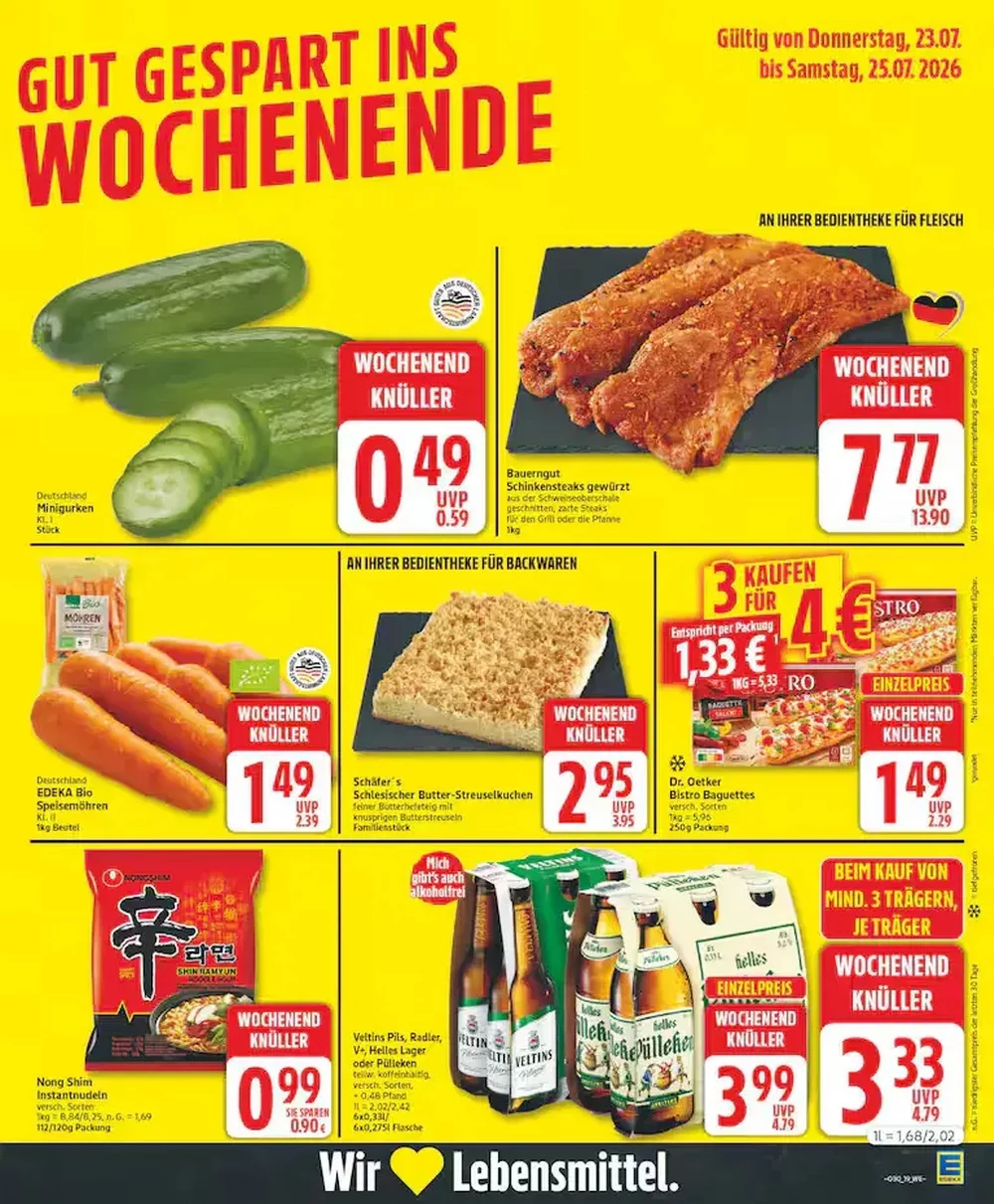 Edeka Nord Prospekt Ab 20.07.2026 Bis 25.07.2026 - Bild 1 Ab 20.07.2026