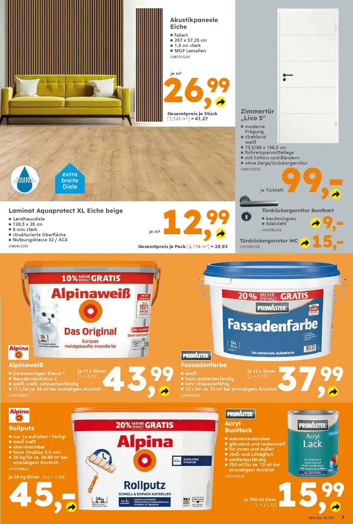 Globus Baumarkt Prospekt Ab 27.07.2026 Bis 01.08.2026 Nächste Woche - Bild 1 Ab 27.07.2026