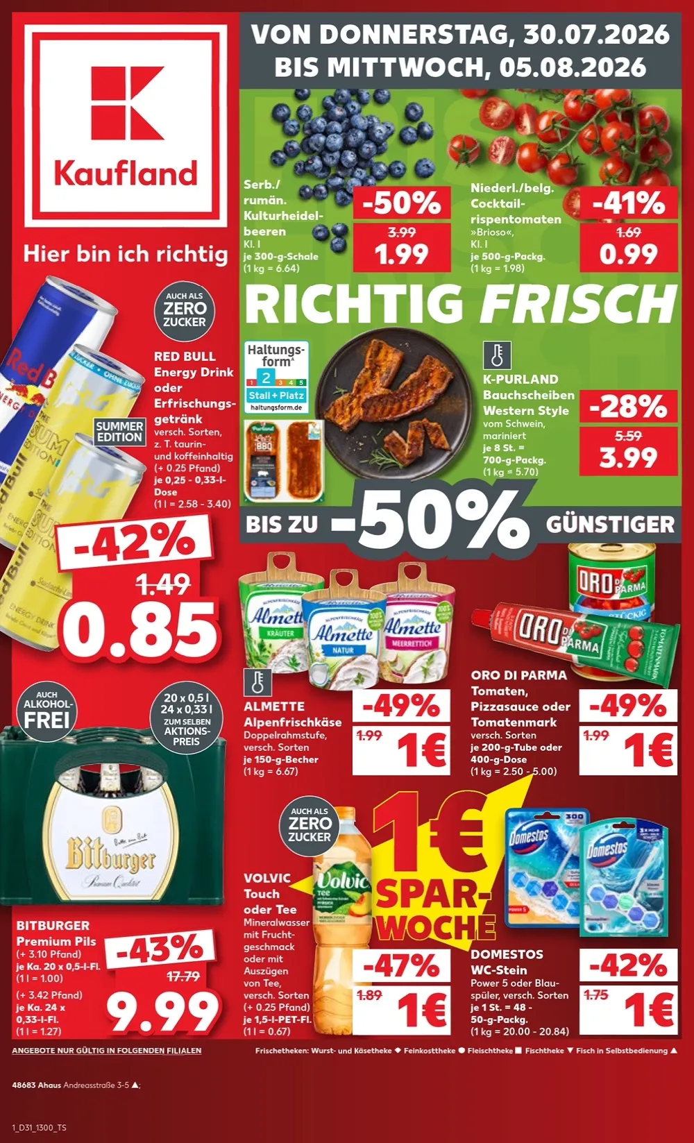 Kaufland Prospekt 30.07.2026 Bis 05.08.2026 - Bild 1 Ab 30.07.2026