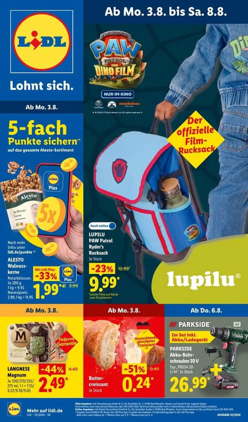 Lidl Prospekt Ab 03.08.2026 Bis 08.08.2026 - Bild 1 Ab 03.08.2026