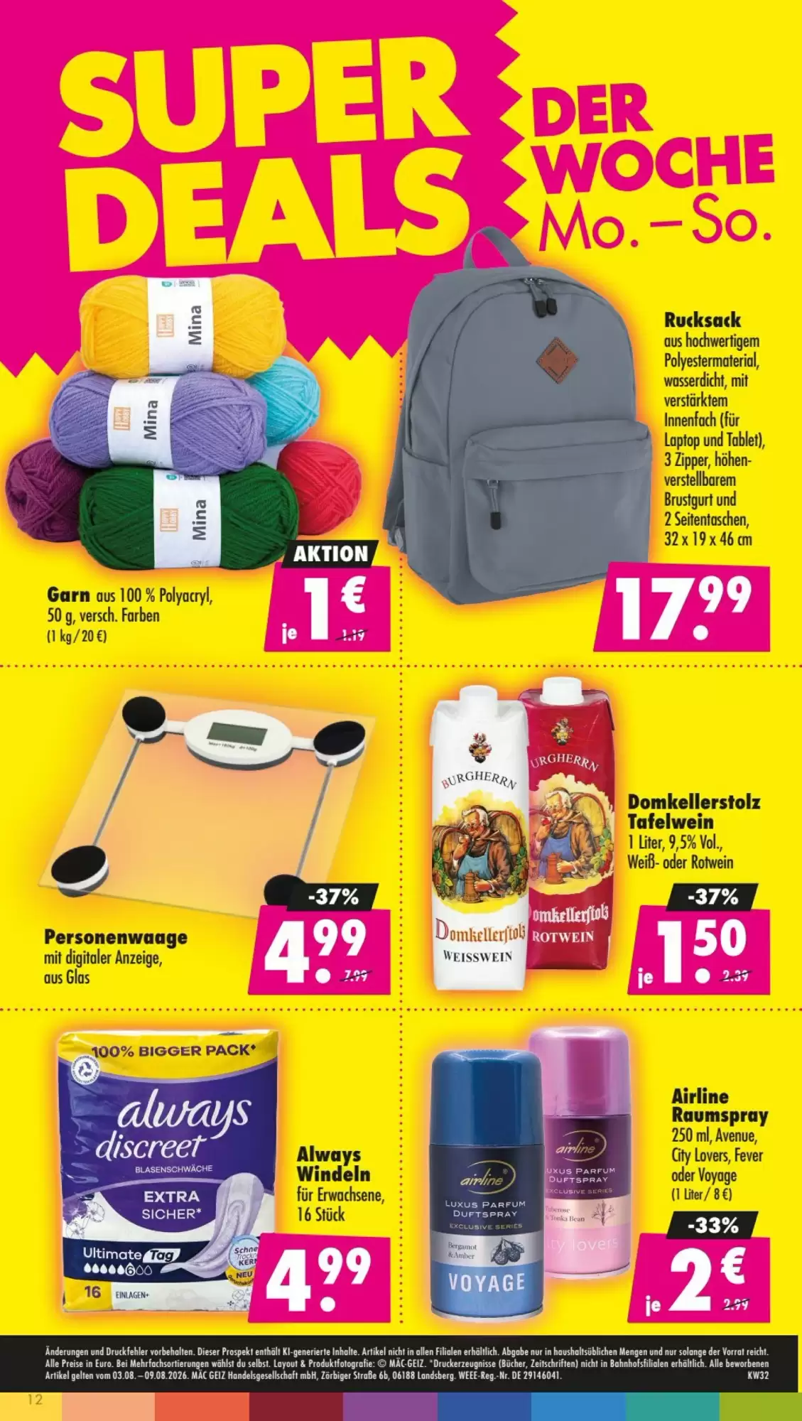 Mäc Geiz Prospekt Ab 03.08.2026 Bis 09.08.2026 Nächste Woche - Bild 2 Ab 03.08.2026