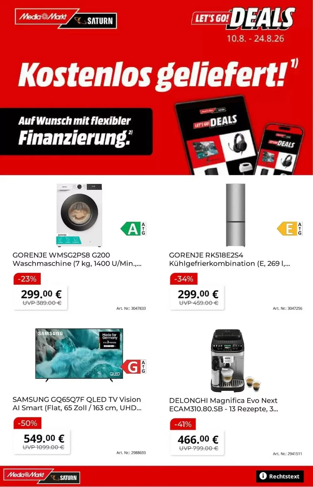 Mediamarkt Prospekt Ab 10.08.2026 Bis 24.08.2026 Neu - Bild 1 Ab 10.08.2026
