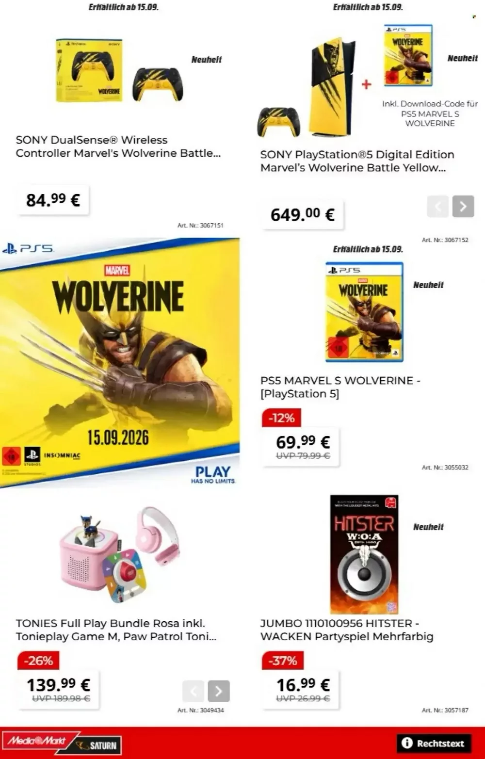 Mediamarkt Prospekt Gültig Vom 08.09.2026 Bis 21.09.2026 - Bild 1 Ab 08.09.2026